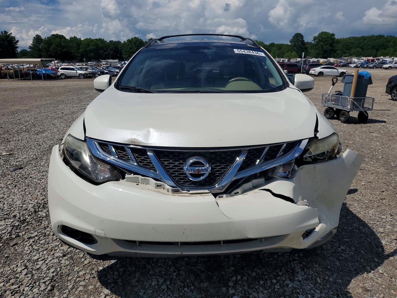 2012 Nissan Murano S White vin: JN8AZ1MU9CW121449