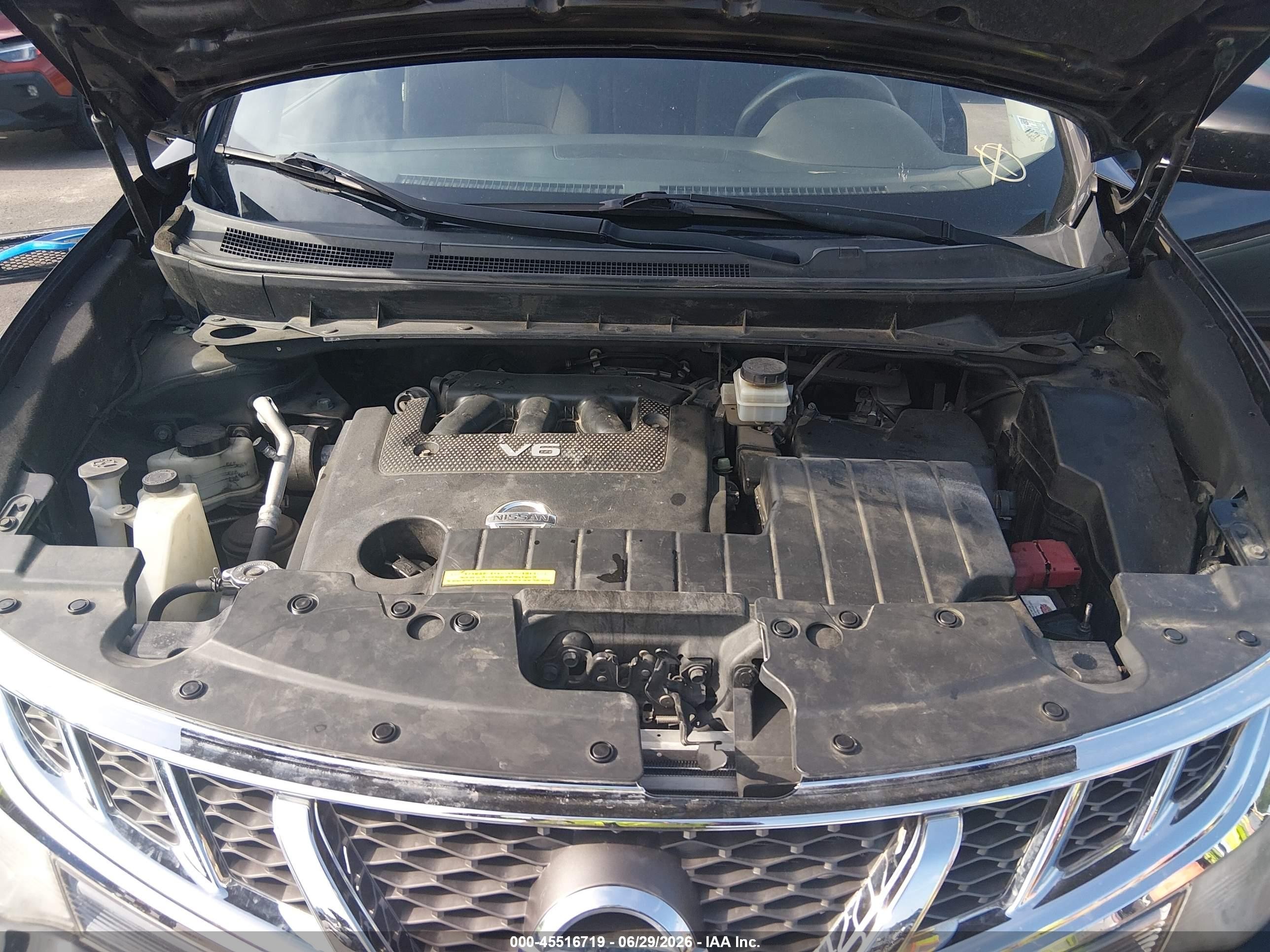 2013 Nissan Murano S Black vin: JN8AZ1MU9DW210181