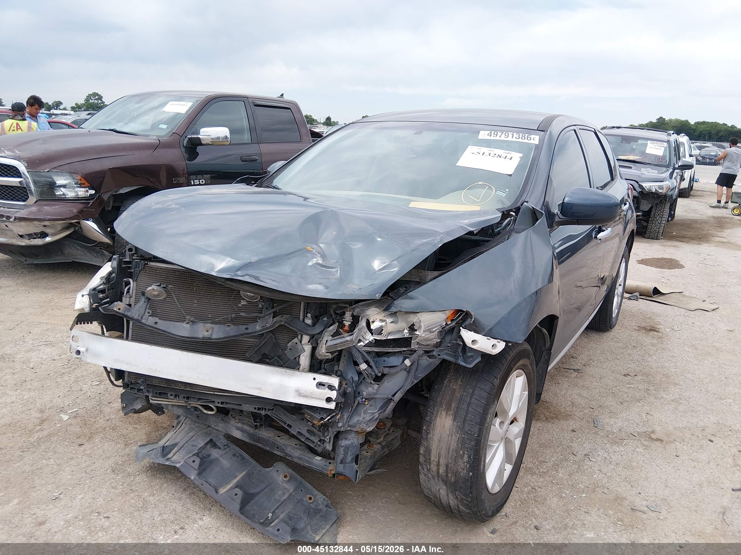 2014 Nissan Murano S Dark Blue vin: JN8AZ1MU9EW403156