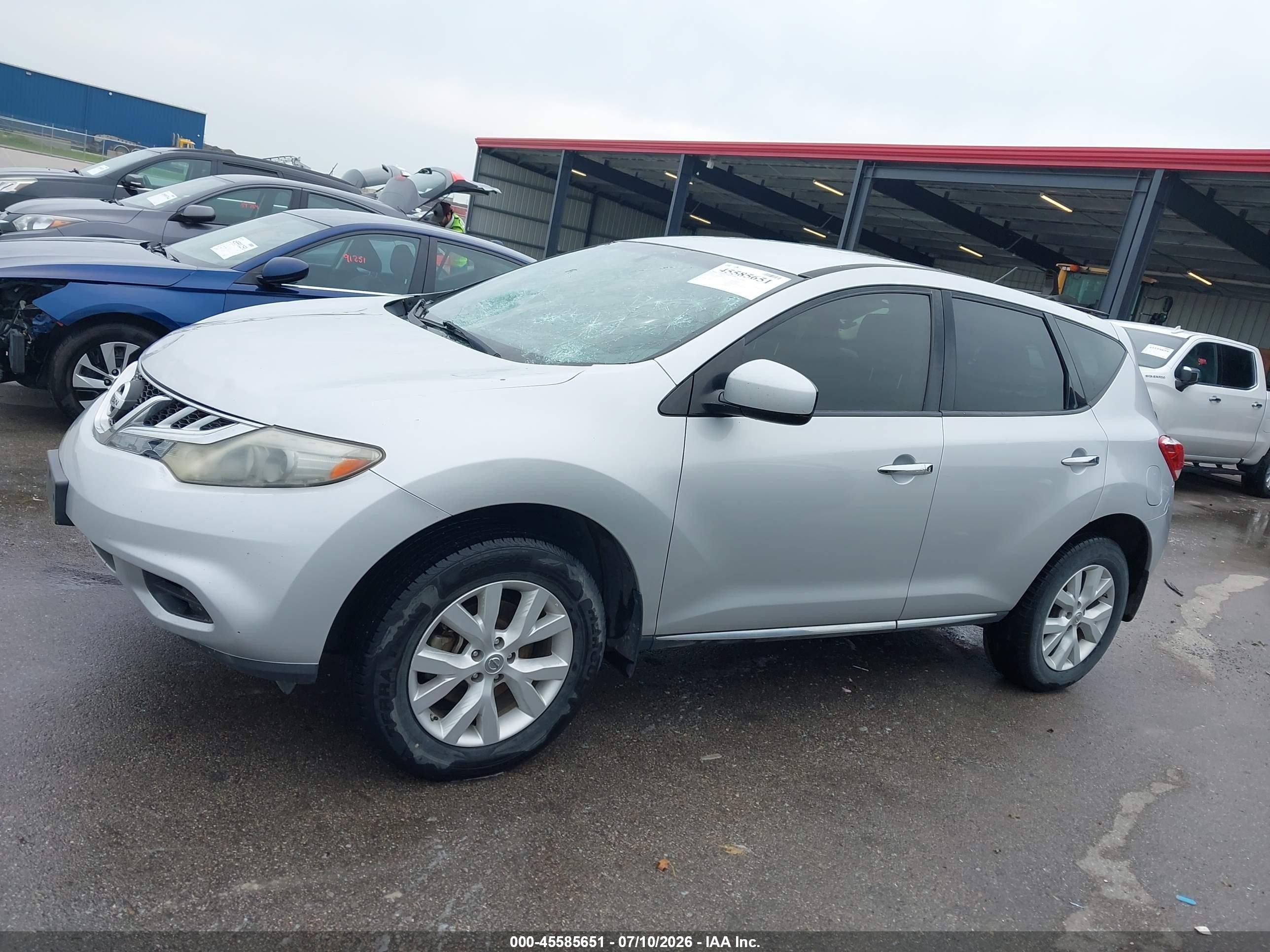 2014 Nissan Murano Le/s/sl/sv Серебряный vin: JN8AZ1MU9EW408938