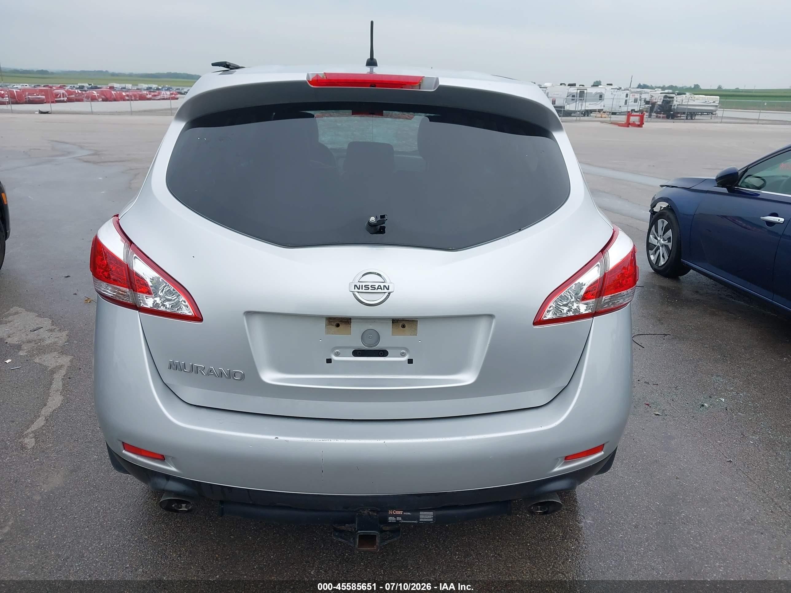 2014 Nissan Murano Le/s/sl/sv Серебряный vin: JN8AZ1MU9EW408938