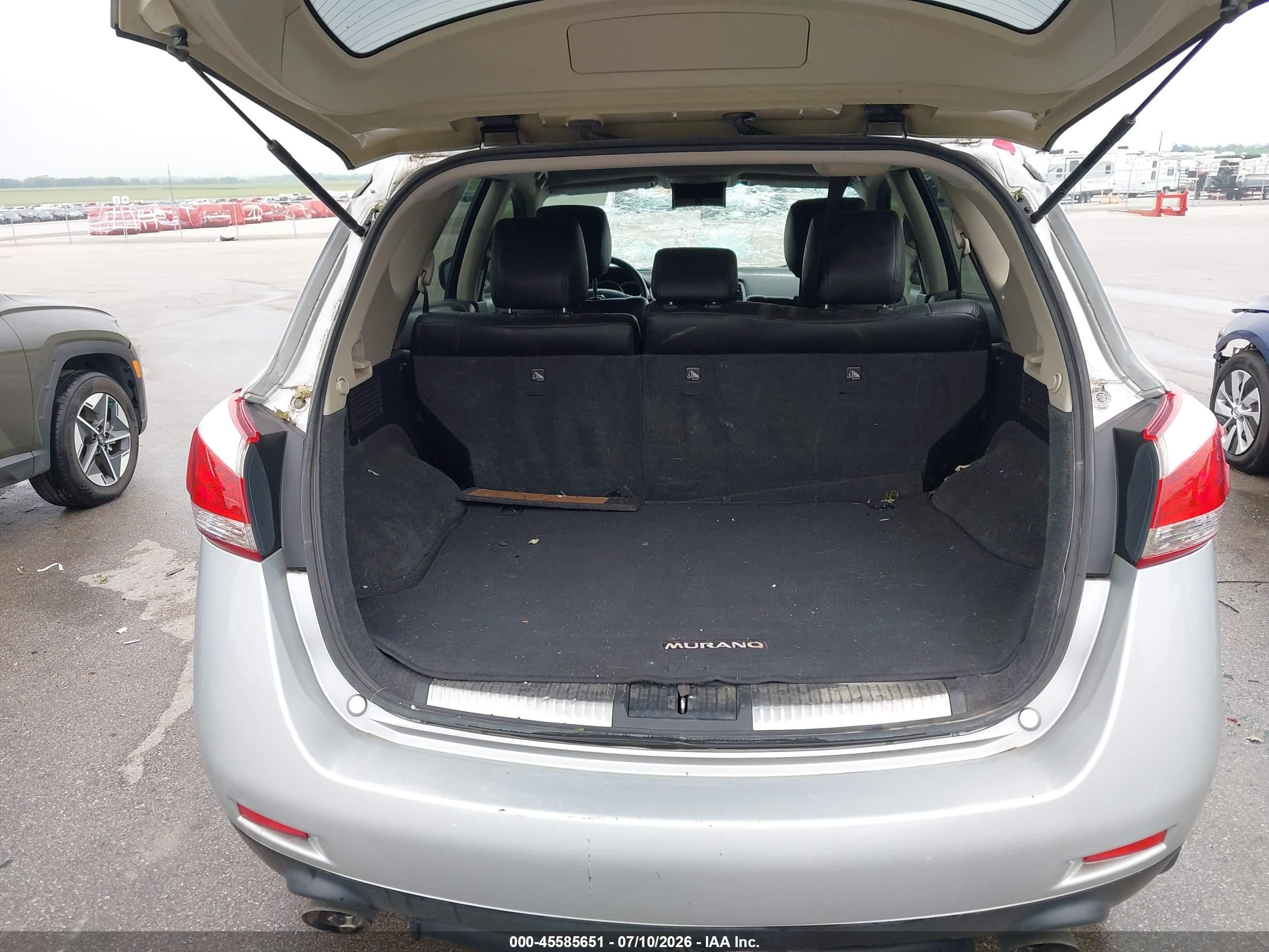 2014 Nissan Murano Le/s/sl/sv Серебряный vin: JN8AZ1MU9EW408938