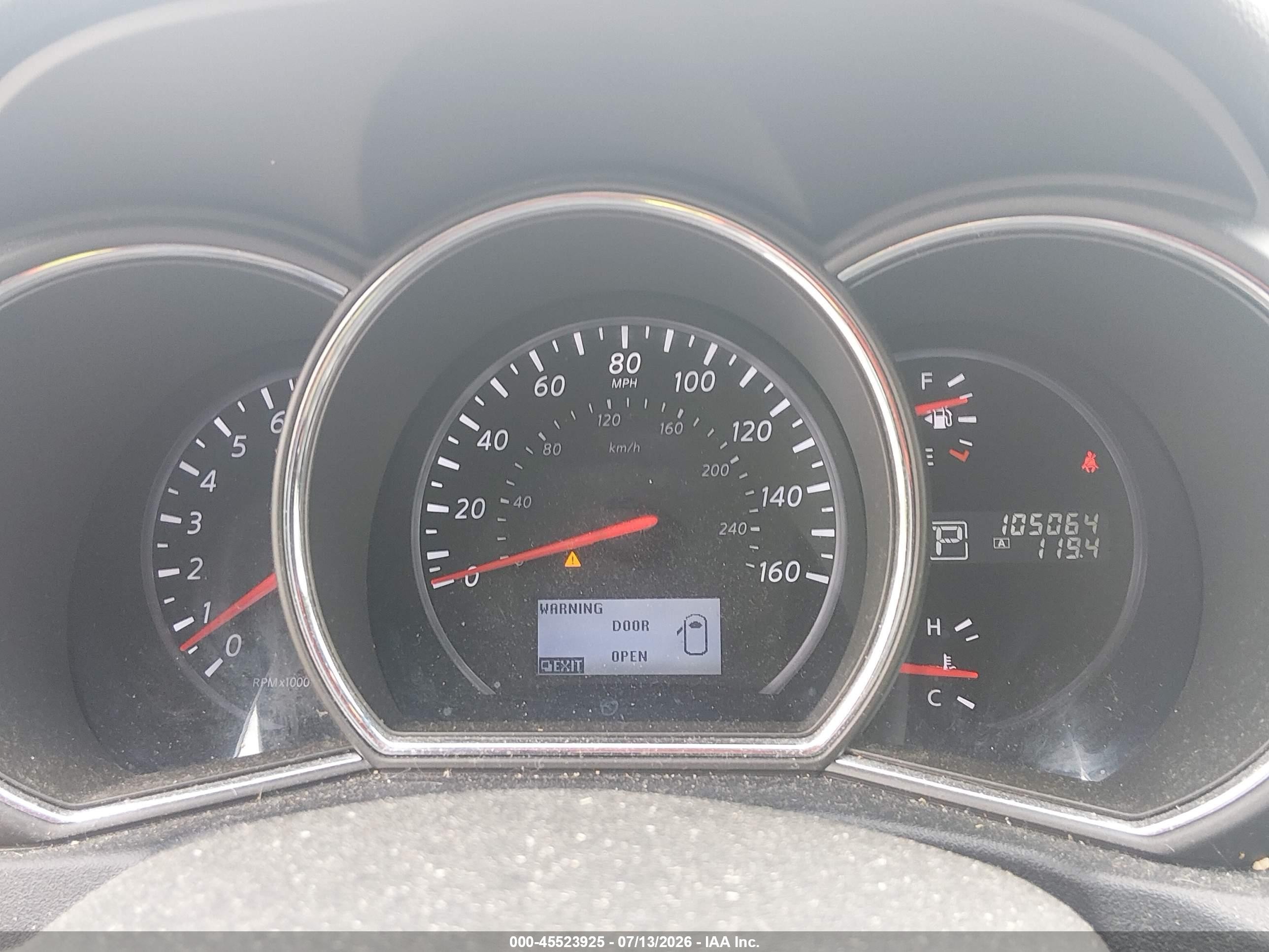 2014 Nissan Murano S/sl/sv/le Blue vin: JN8AZ1MU9EW409054