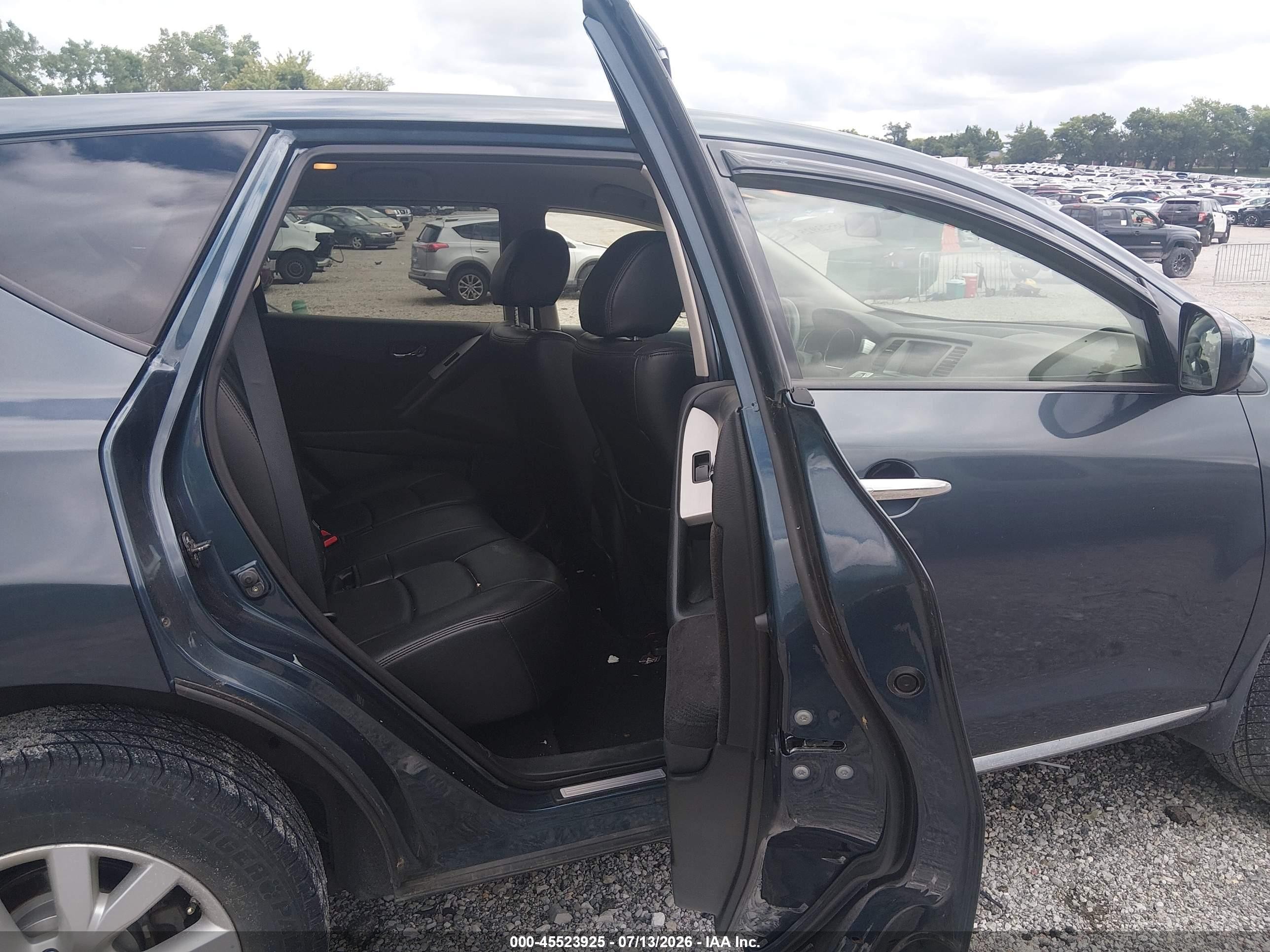 2014 Nissan Murano S/sl/sv/le Blue vin: JN8AZ1MU9EW409054