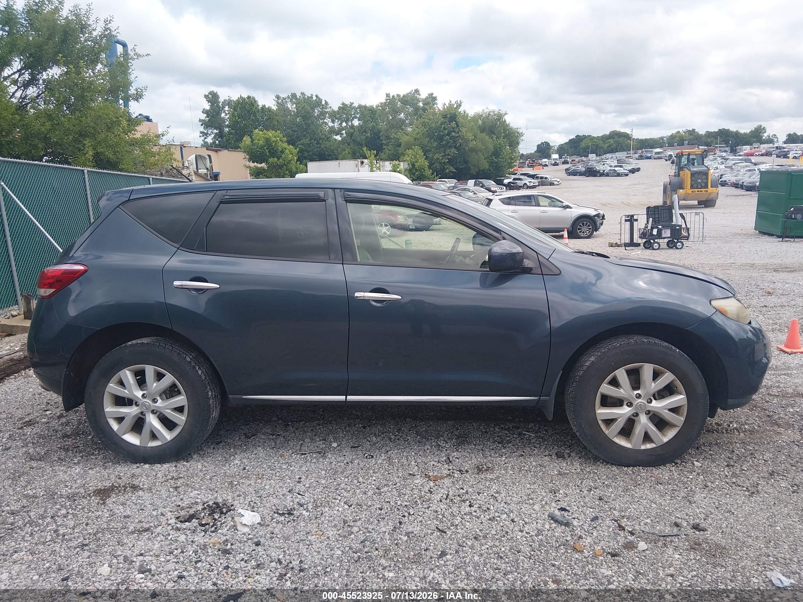 2014 Nissan Murano S/sl/sv/le Blue vin: JN8AZ1MU9EW409054