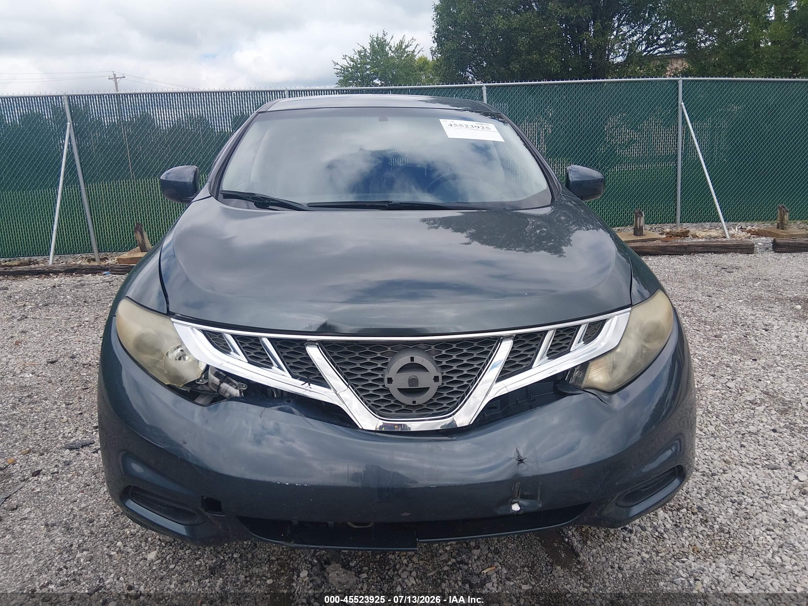 2014 Nissan Murano S/sl/sv/le Blue vin: JN8AZ1MU9EW409054