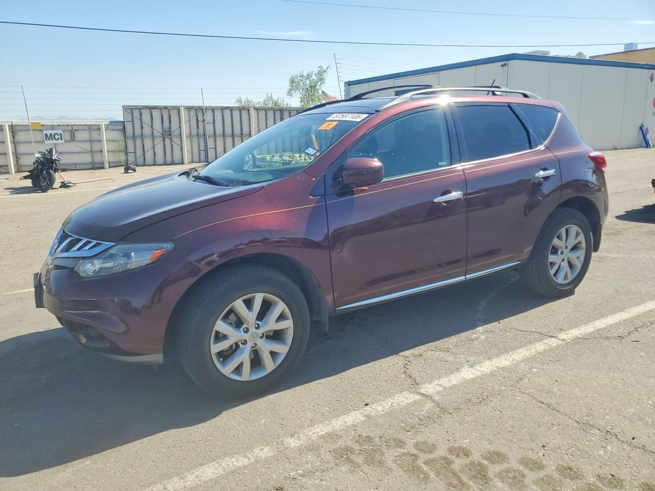 2014 Nissan Murano Sl Бордовый vin: JN8AZ1MU9EW412763