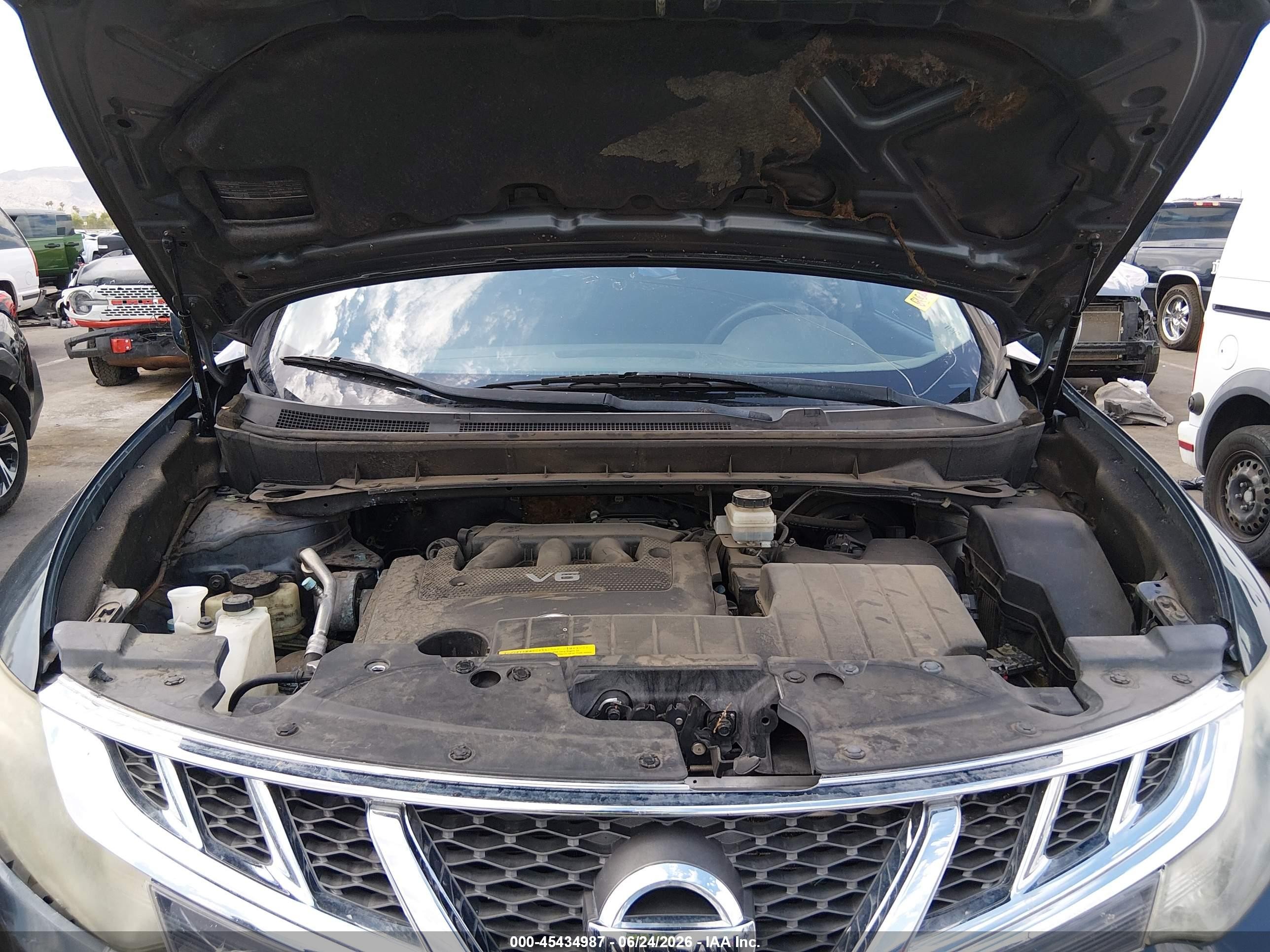 2014 Nissan Murano S Gray vin: JN8AZ1MU9EW414335