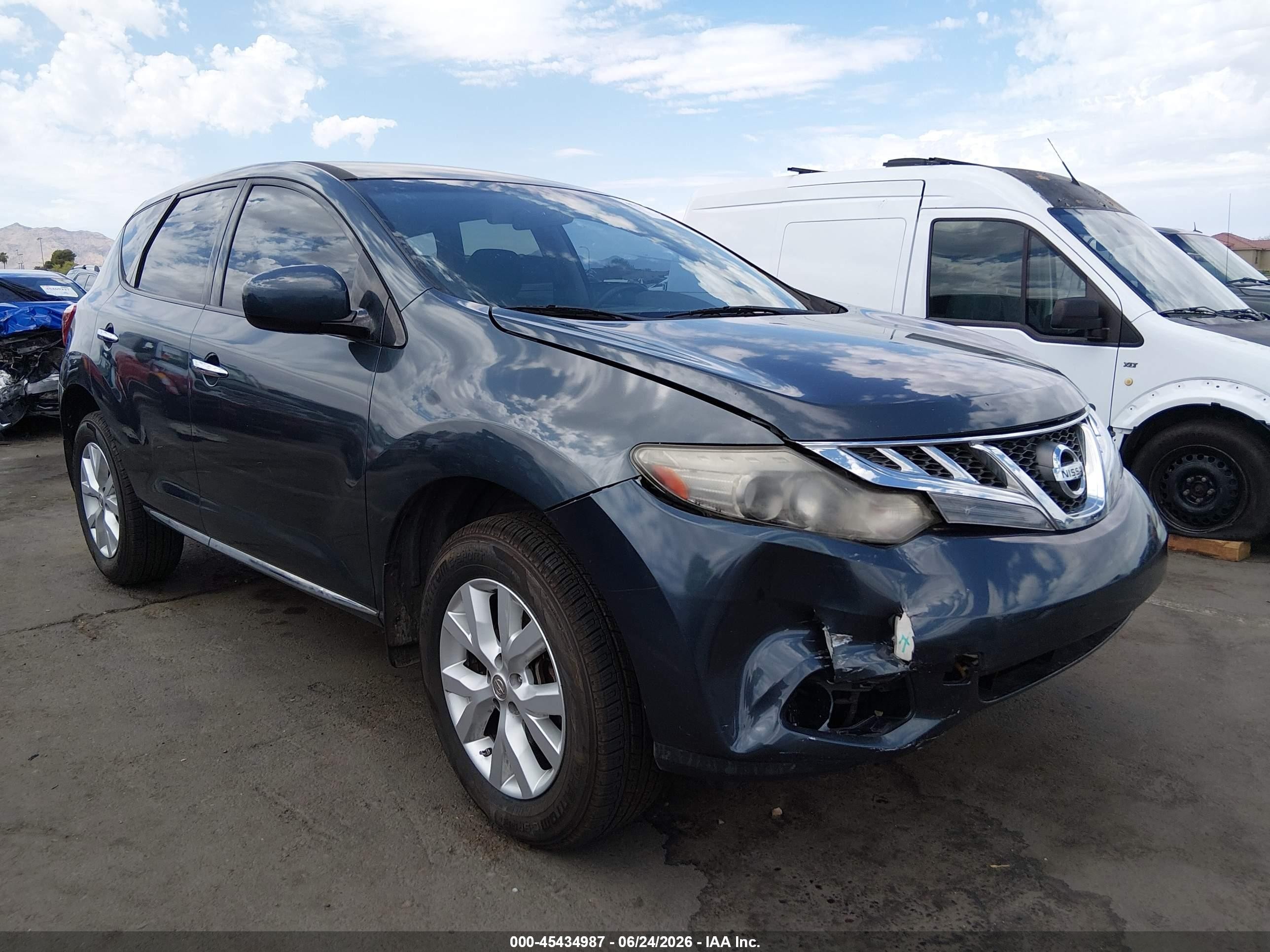 2014 Nissan Murano S Gray vin: JN8AZ1MU9EW414335