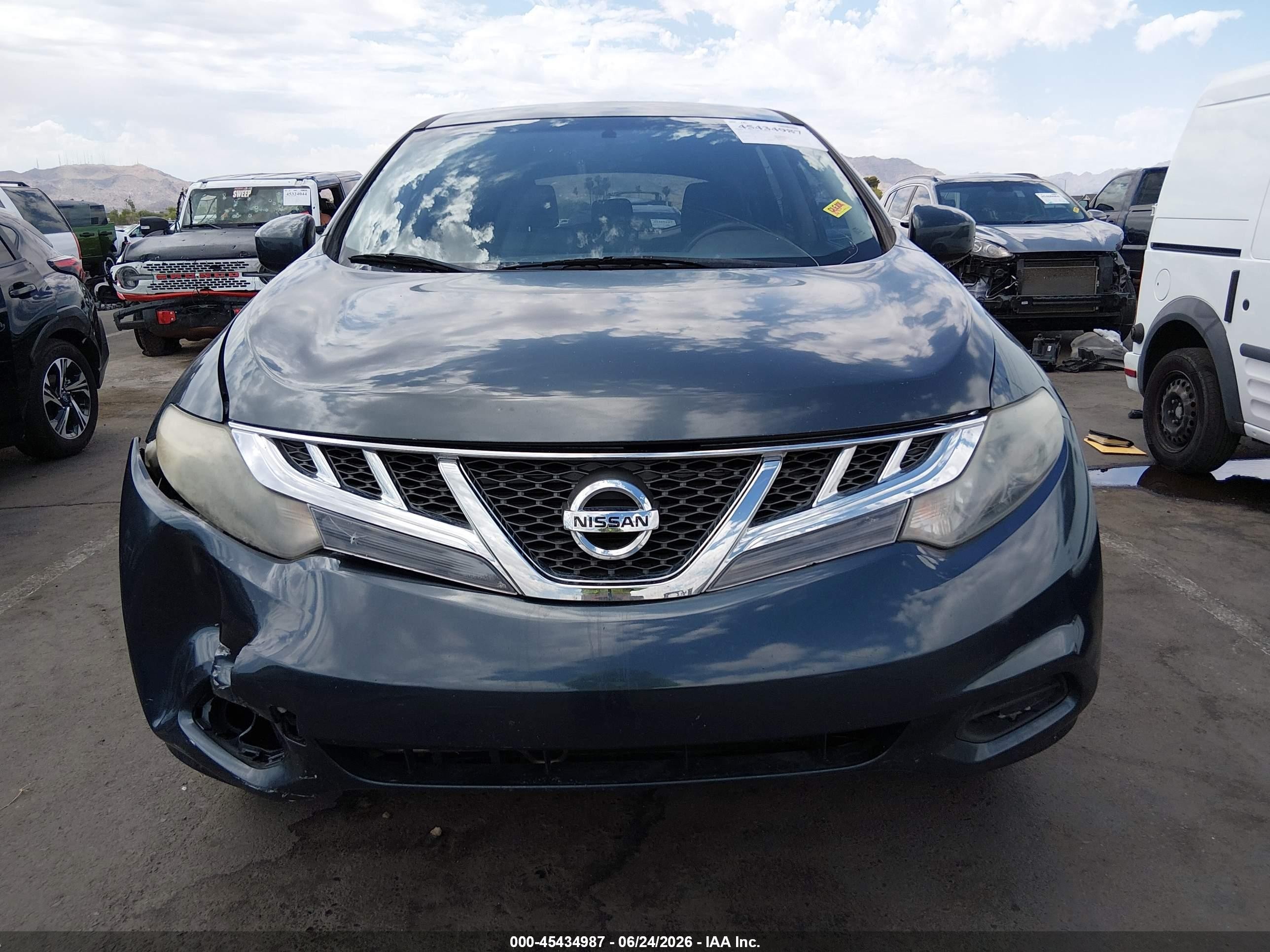 2014 Nissan Murano S Gray vin: JN8AZ1MU9EW414335