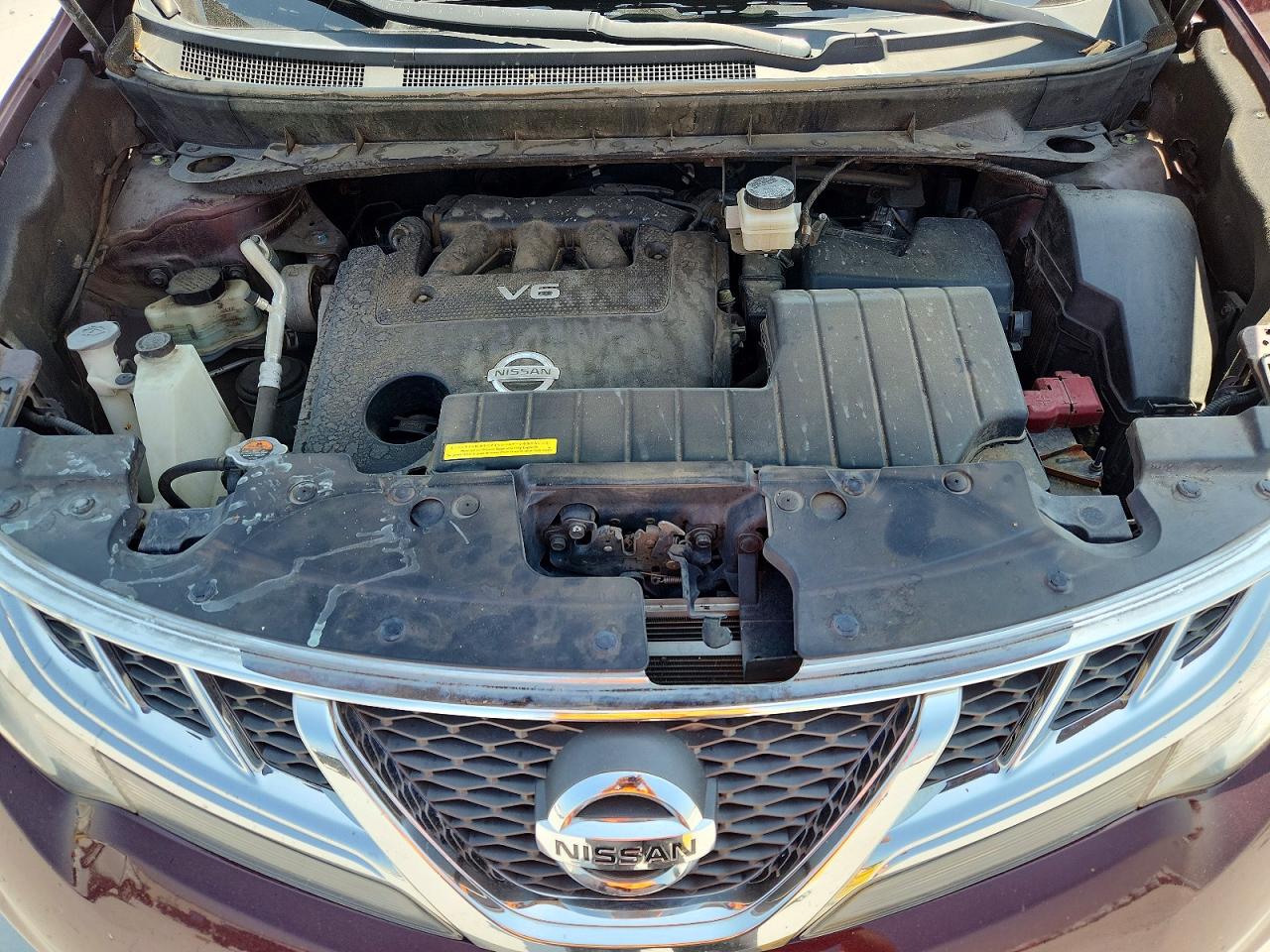 2014 Nissan Murano S Burgundy vin: JN8AZ1MU9EW421186
