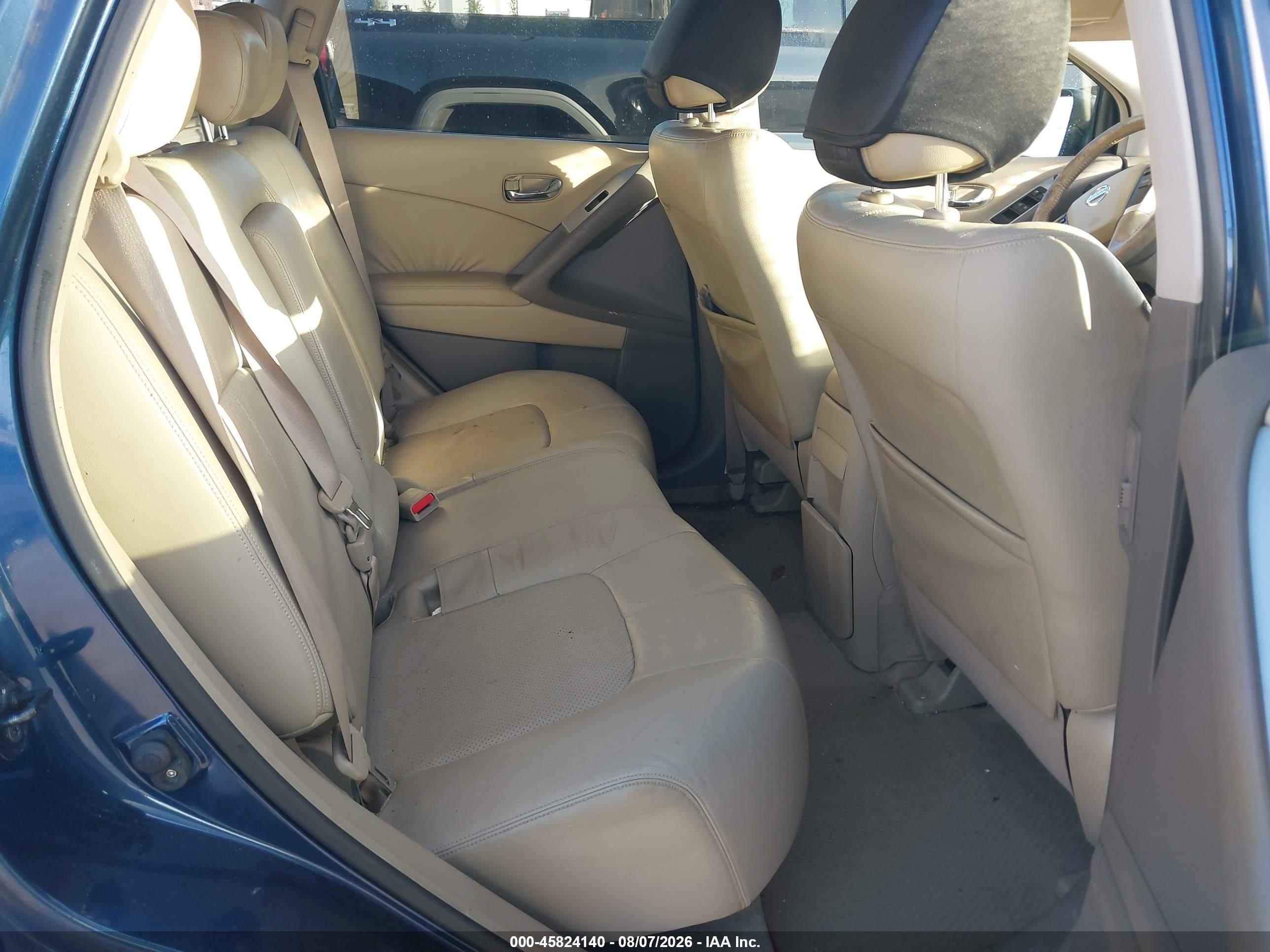 2010 Nissan Murano Sl Blue vin: JN8AZ1MUXAW000877
