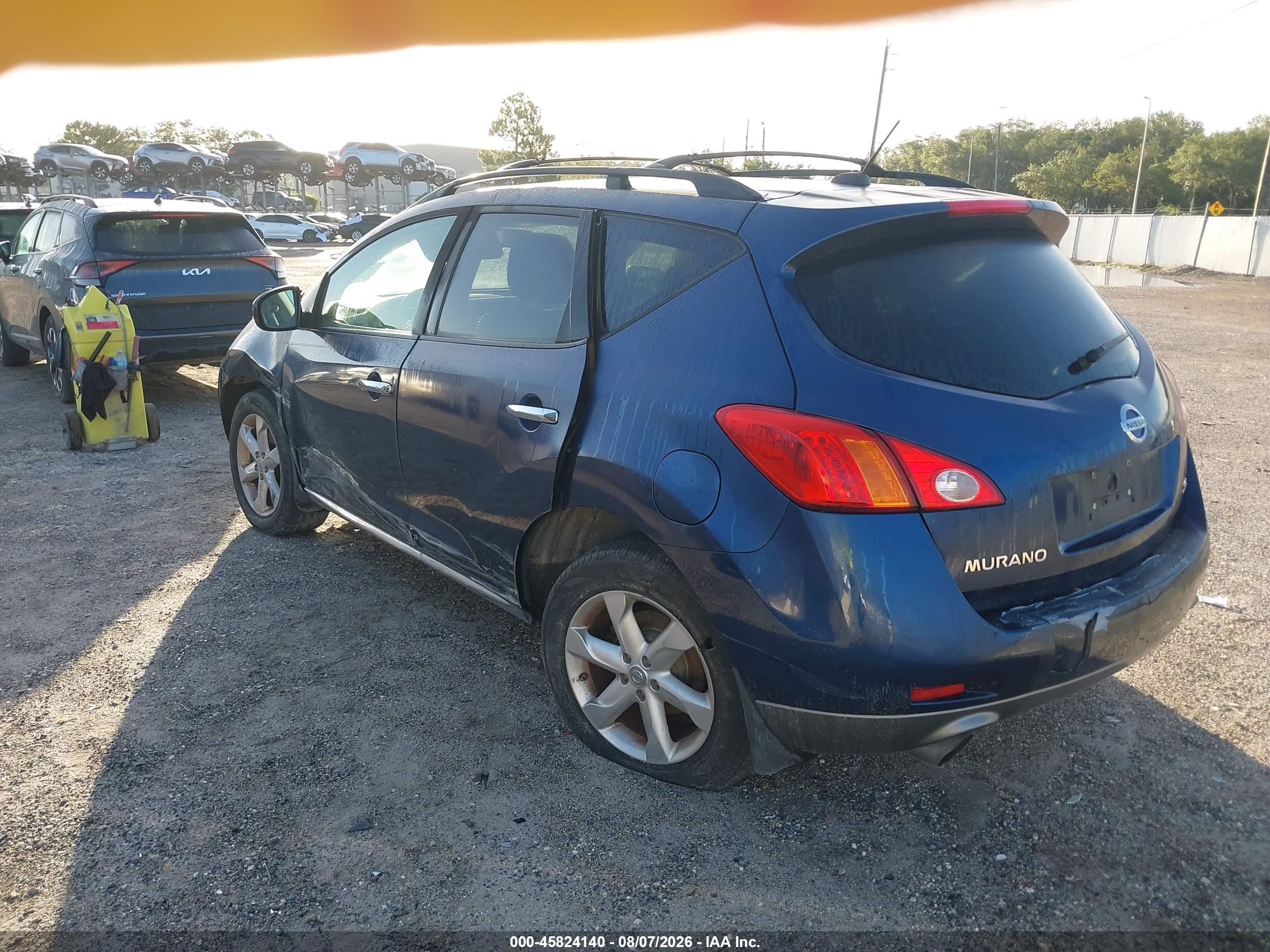 2010 Nissan Murano Sl Blue vin: JN8AZ1MUXAW000877