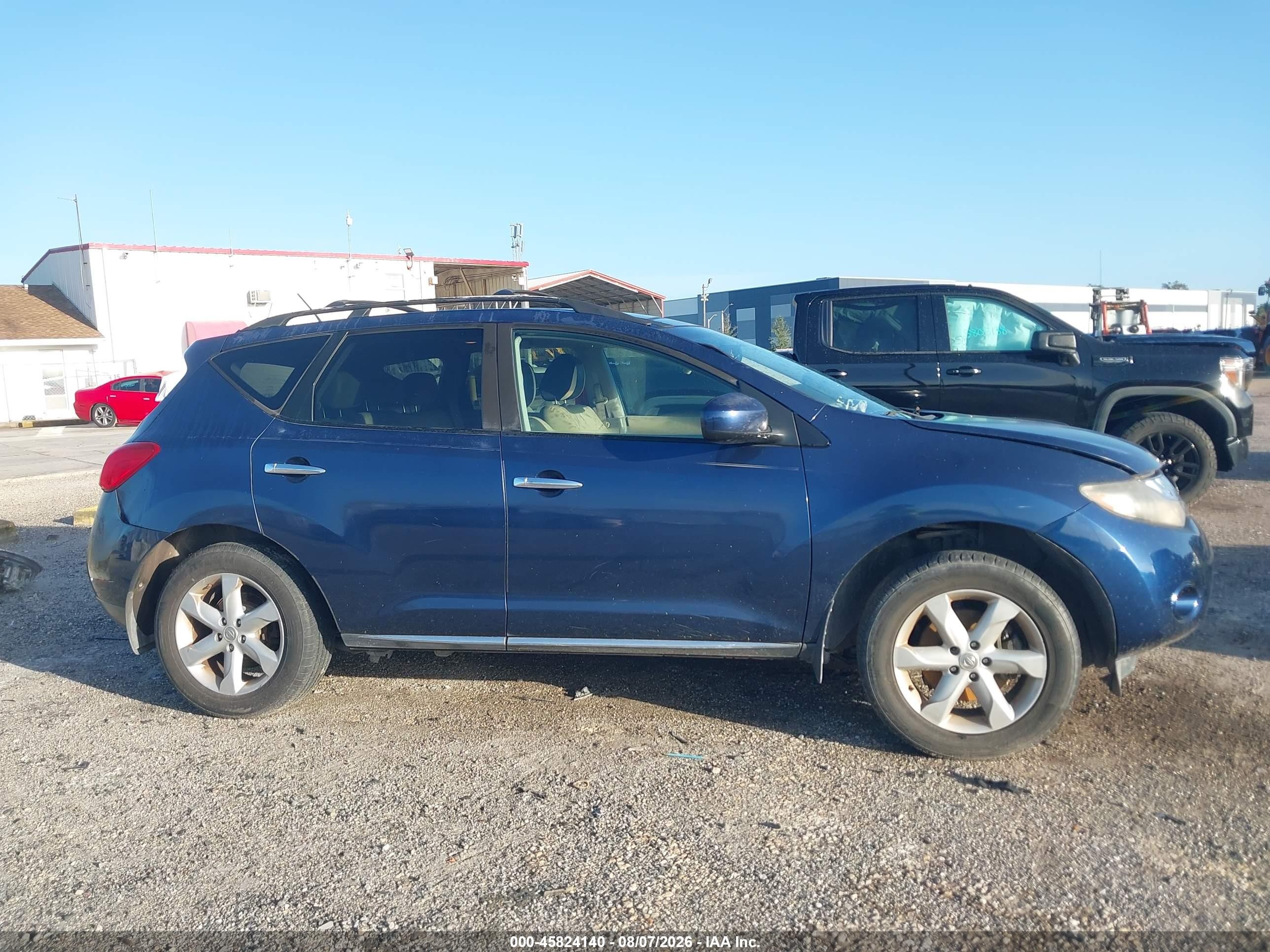 2010 Nissan Murano Sl Blue vin: JN8AZ1MUXAW000877