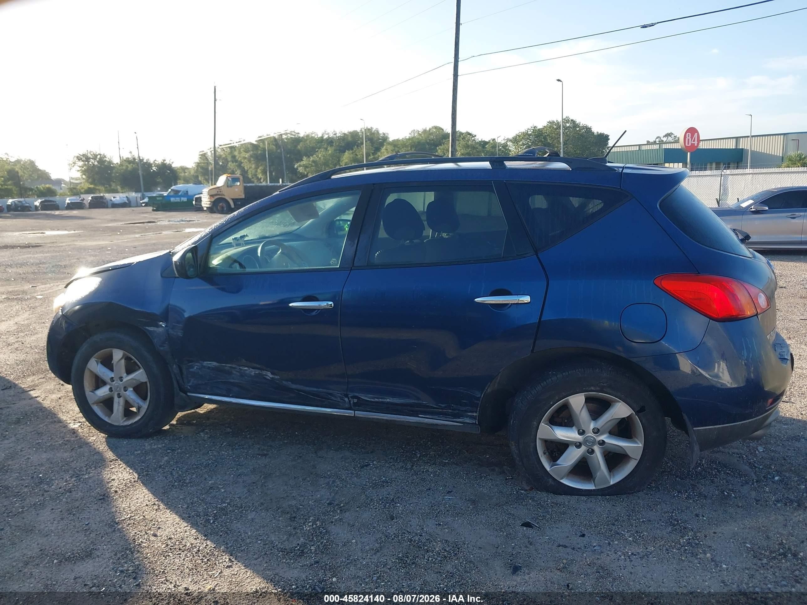 2010 Nissan Murano Sl Blue vin: JN8AZ1MUXAW000877
