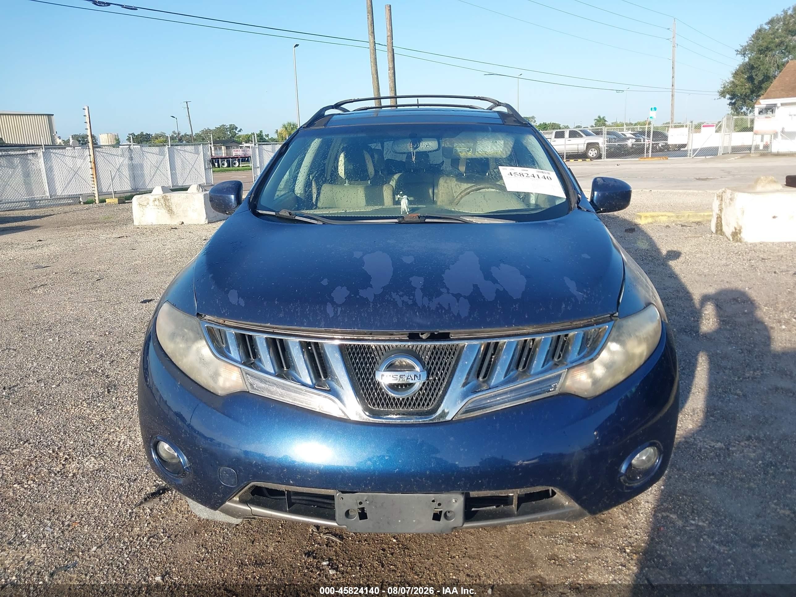 2010 Nissan Murano Sl Blue vin: JN8AZ1MUXAW000877
