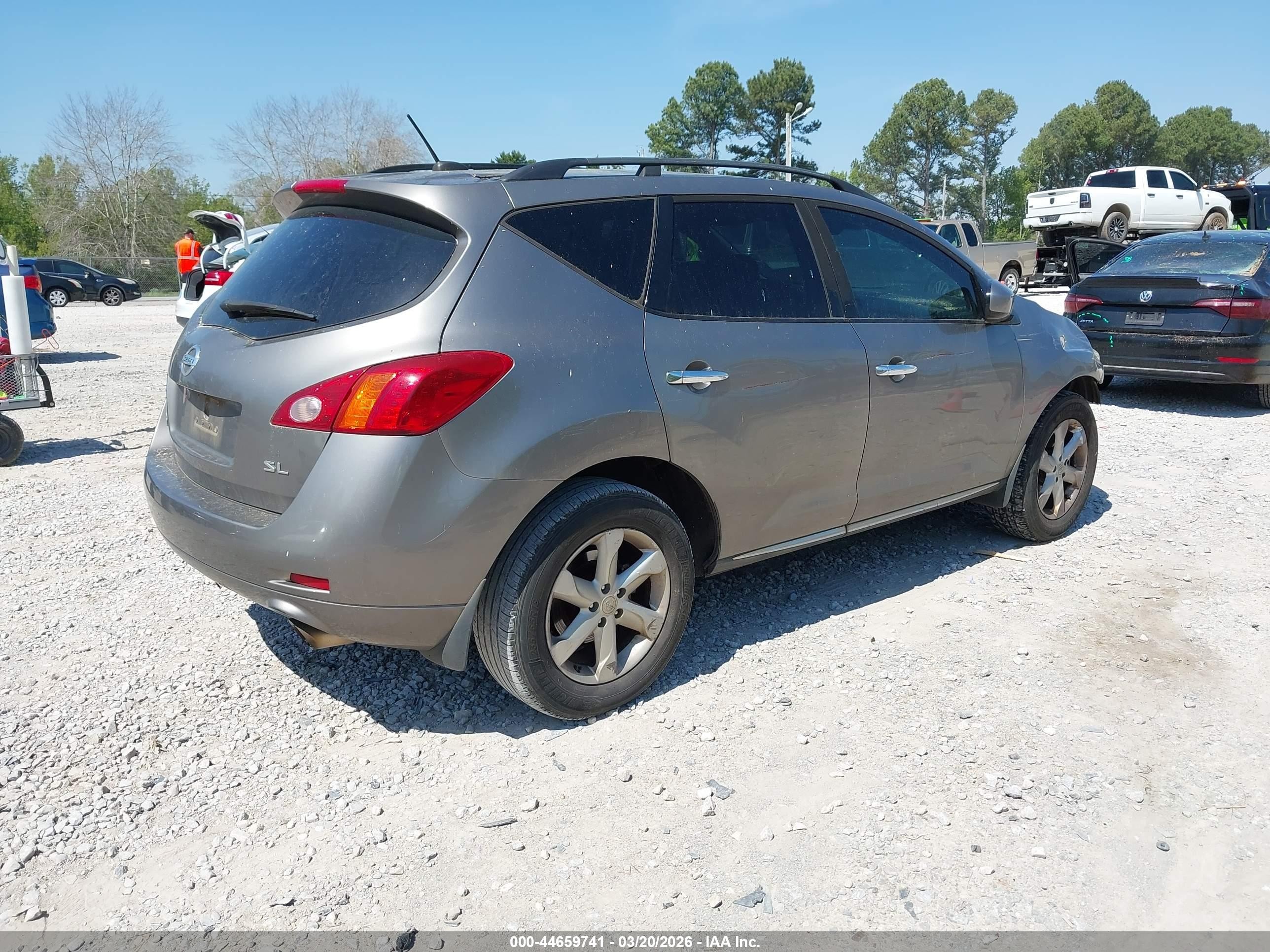 2010 Nissan Murano Sl Gray vin: JN8AZ1MUXAW000975