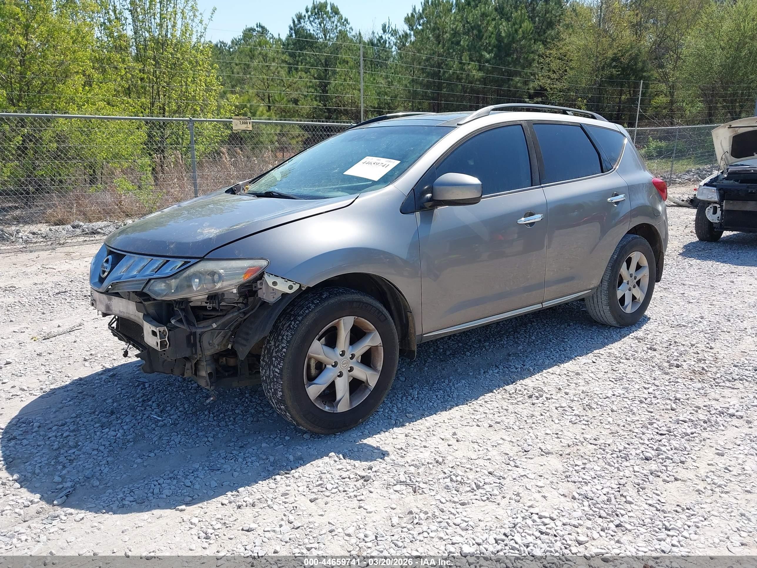 2010 Nissan Murano Sl Gray vin: JN8AZ1MUXAW000975