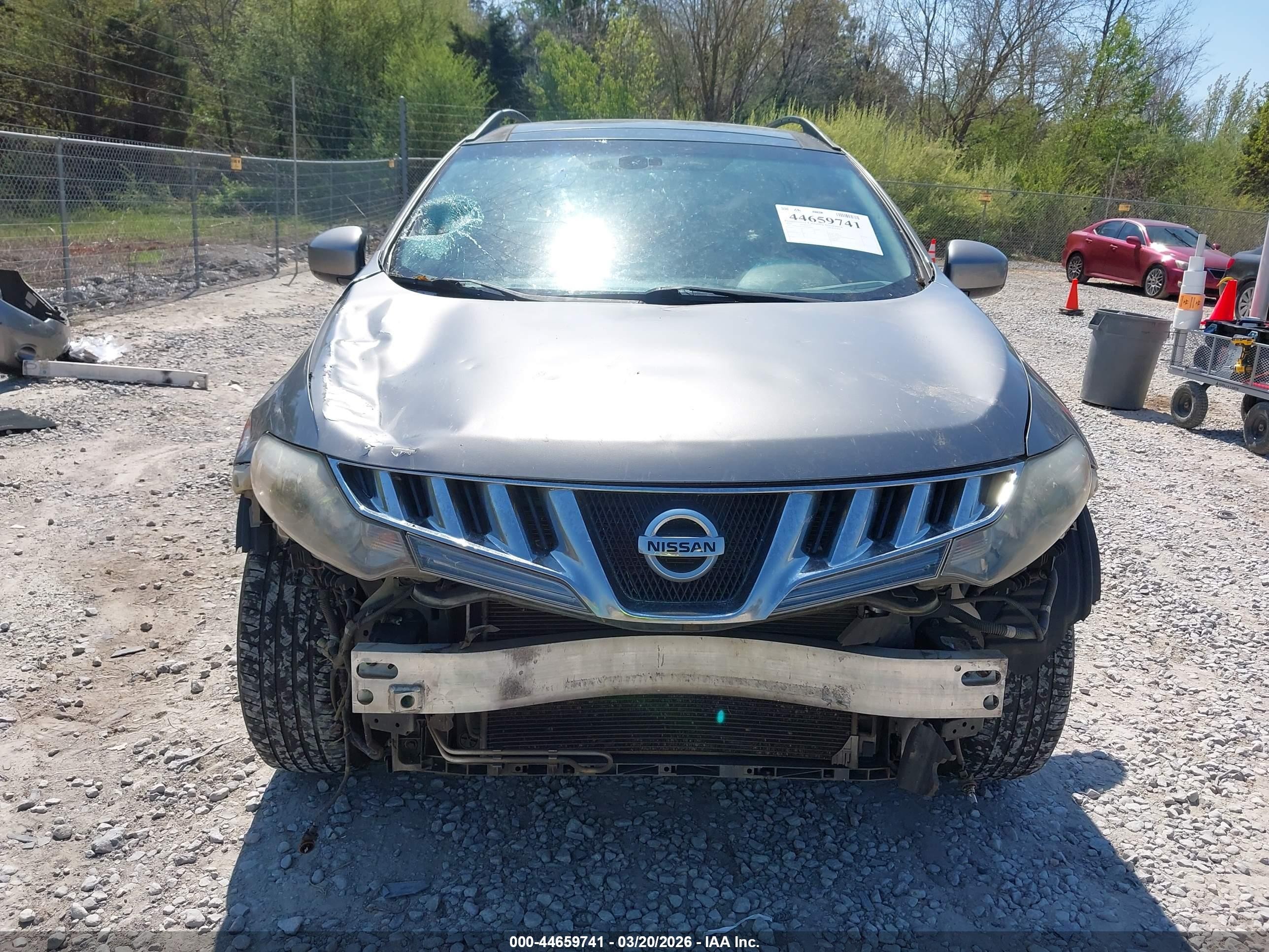 2010 Nissan Murano Sl Gray vin: JN8AZ1MUXAW000975