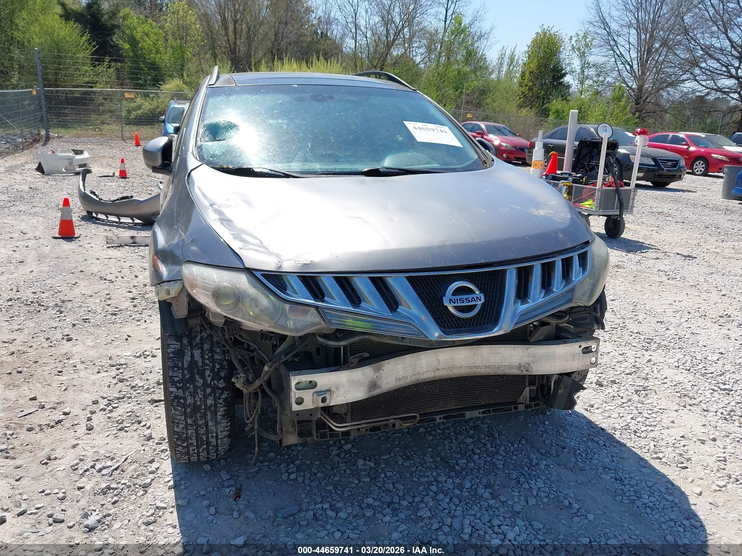 2010 Nissan Murano Sl Gray vin: JN8AZ1MUXAW000975