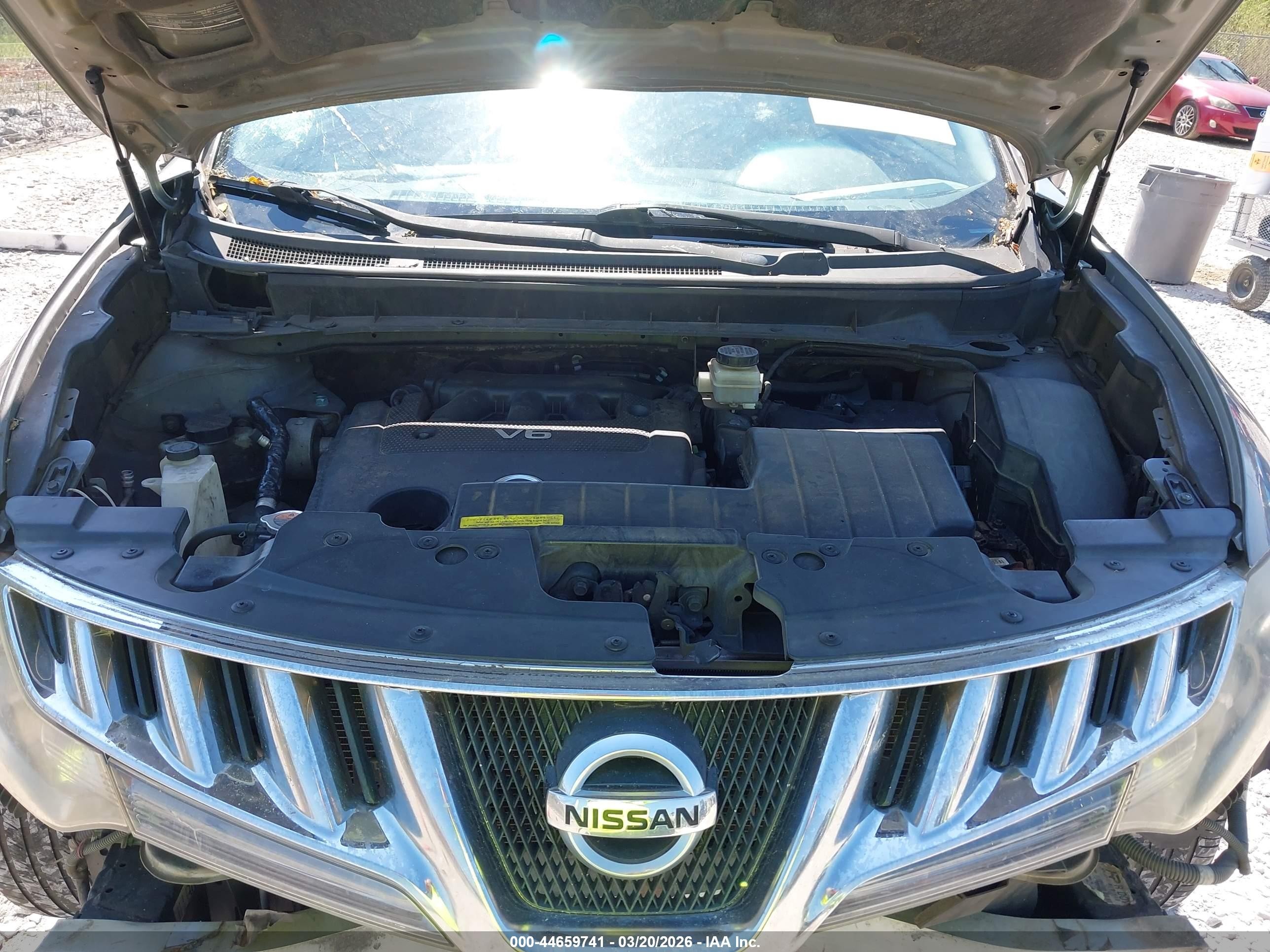 2010 Nissan Murano Sl Gray vin: JN8AZ1MUXAW000975