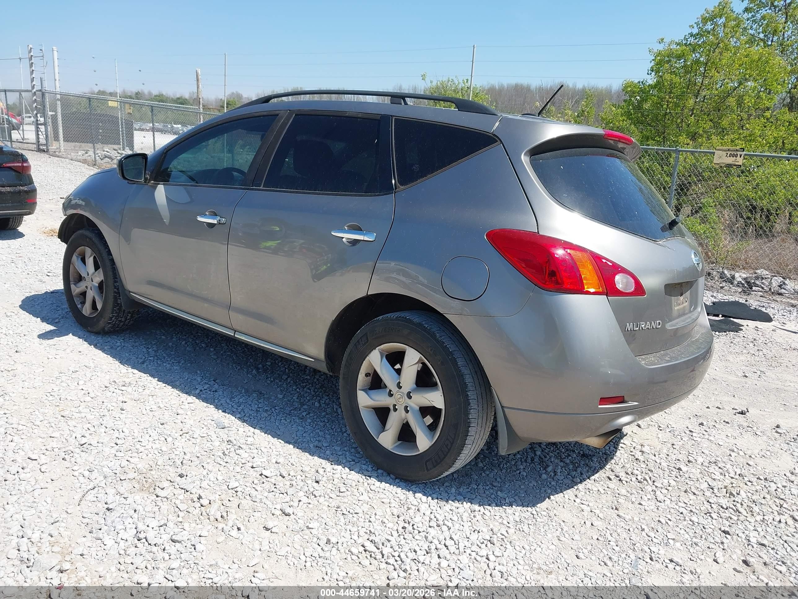 2010 Nissan Murano Sl Gray vin: JN8AZ1MUXAW000975