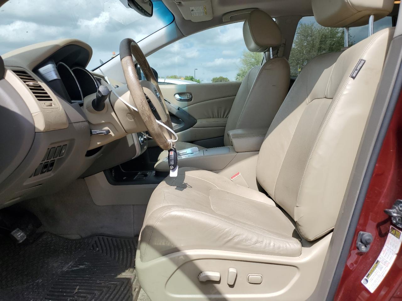 2010 Nissan Murano S Red vin: JN8AZ1MUXAW001768