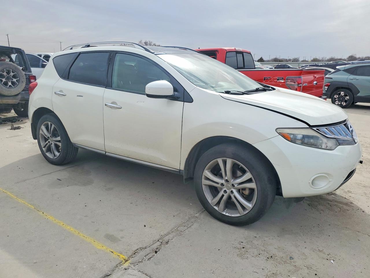 2010 Nissan Murano S White vin: JN8AZ1MUXAW002645