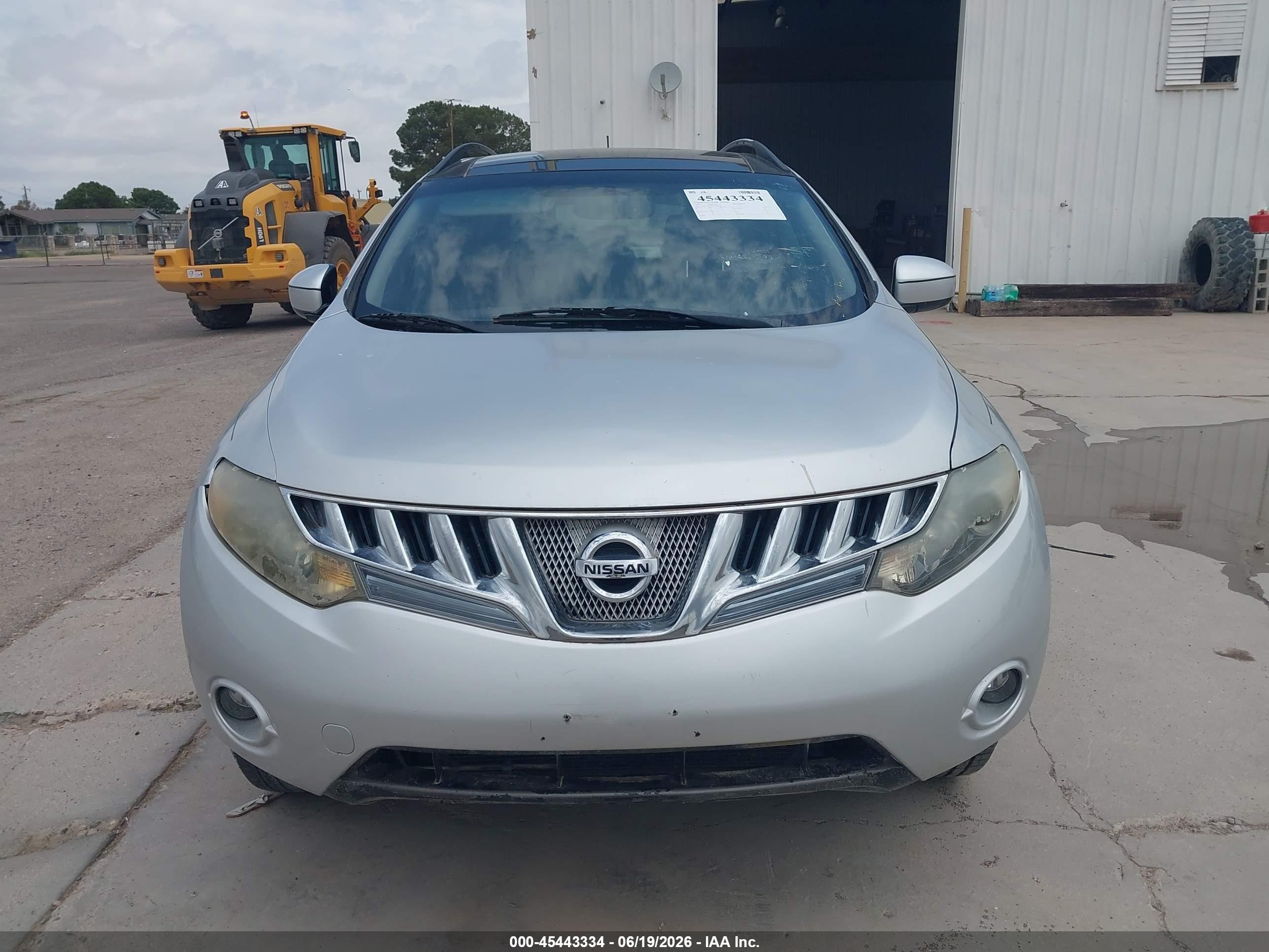 2010 Nissan Murano Sl Silver vin: JN8AZ1MUXAW004525
