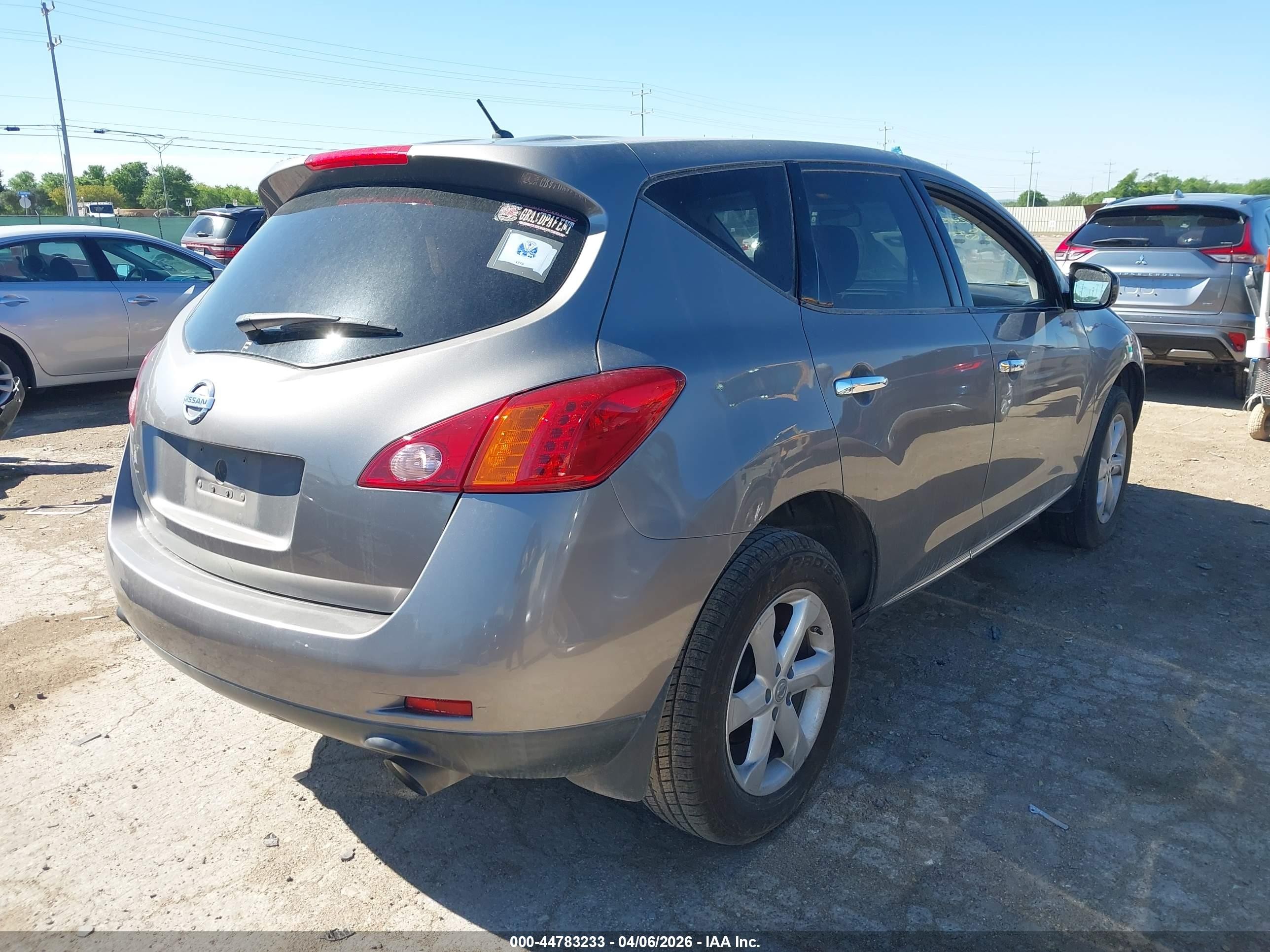2010 Nissan Murano S Gray vin: JN8AZ1MUXAW019106