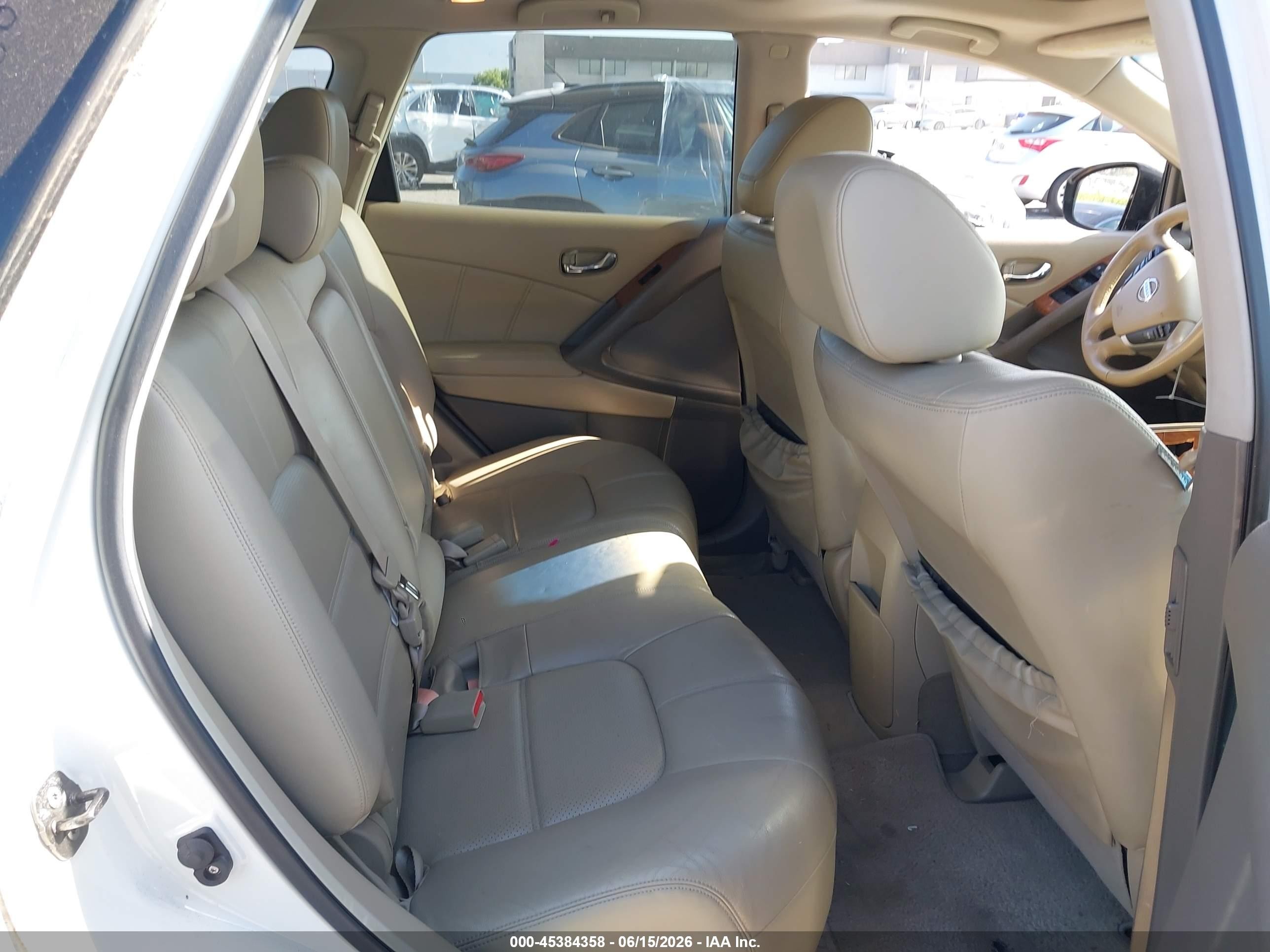 2011 Nissan Murano Le White vin: JN8AZ1MUXBW053807