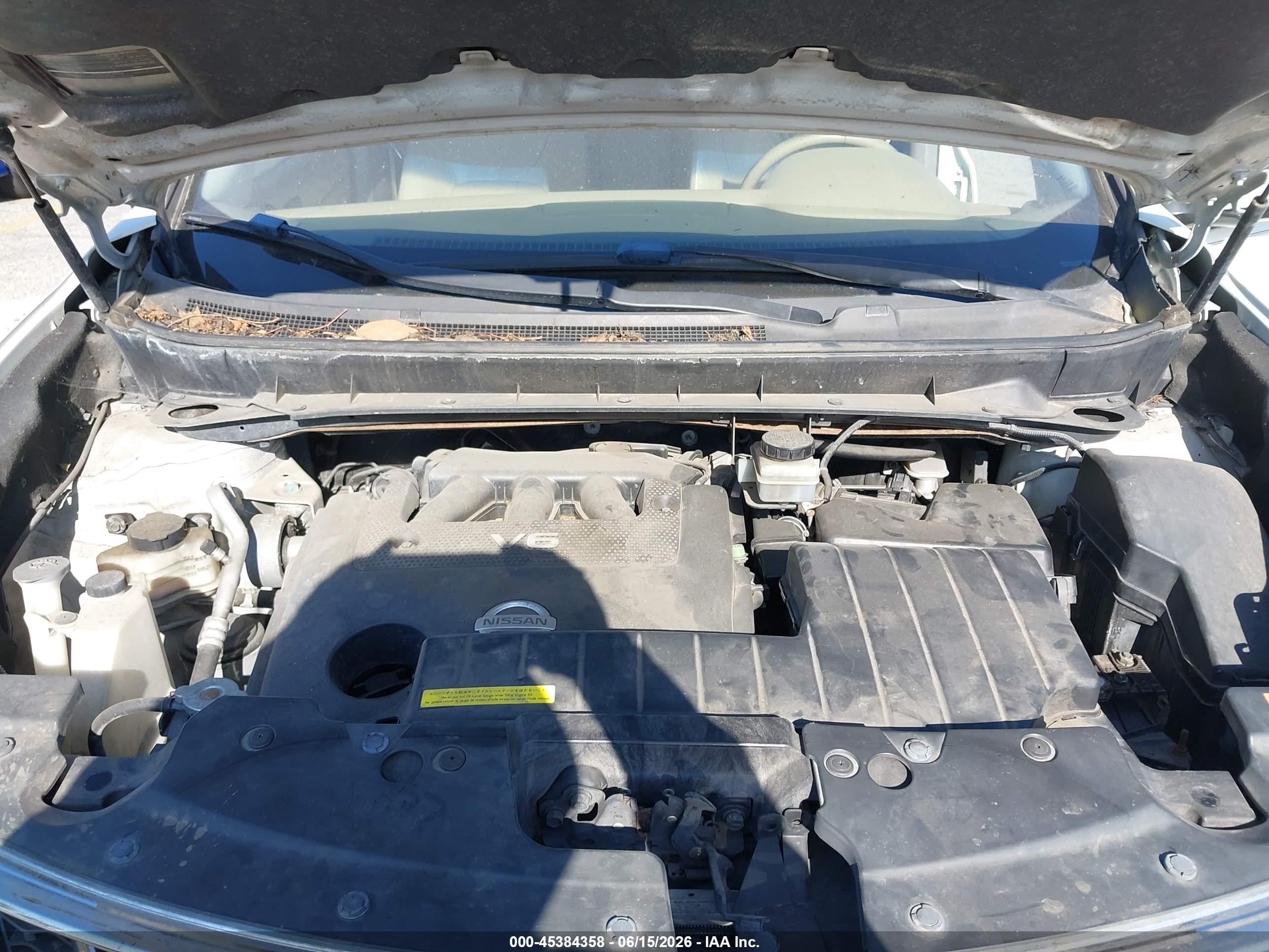 2011 Nissan Murano Le White vin: JN8AZ1MUXBW053807