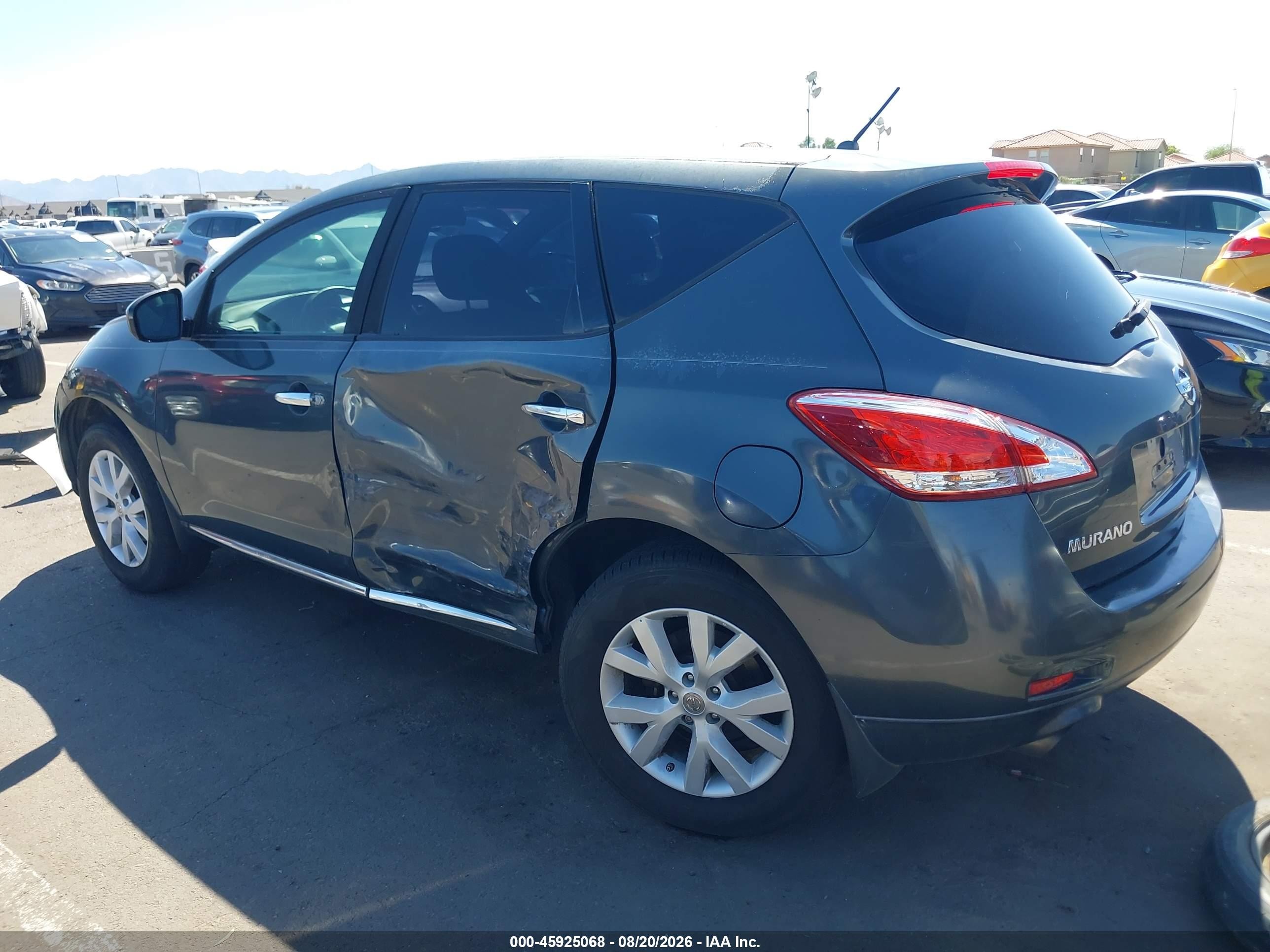 2011 Nissan Murano S Синий vin: JN8AZ1MUXBW056545