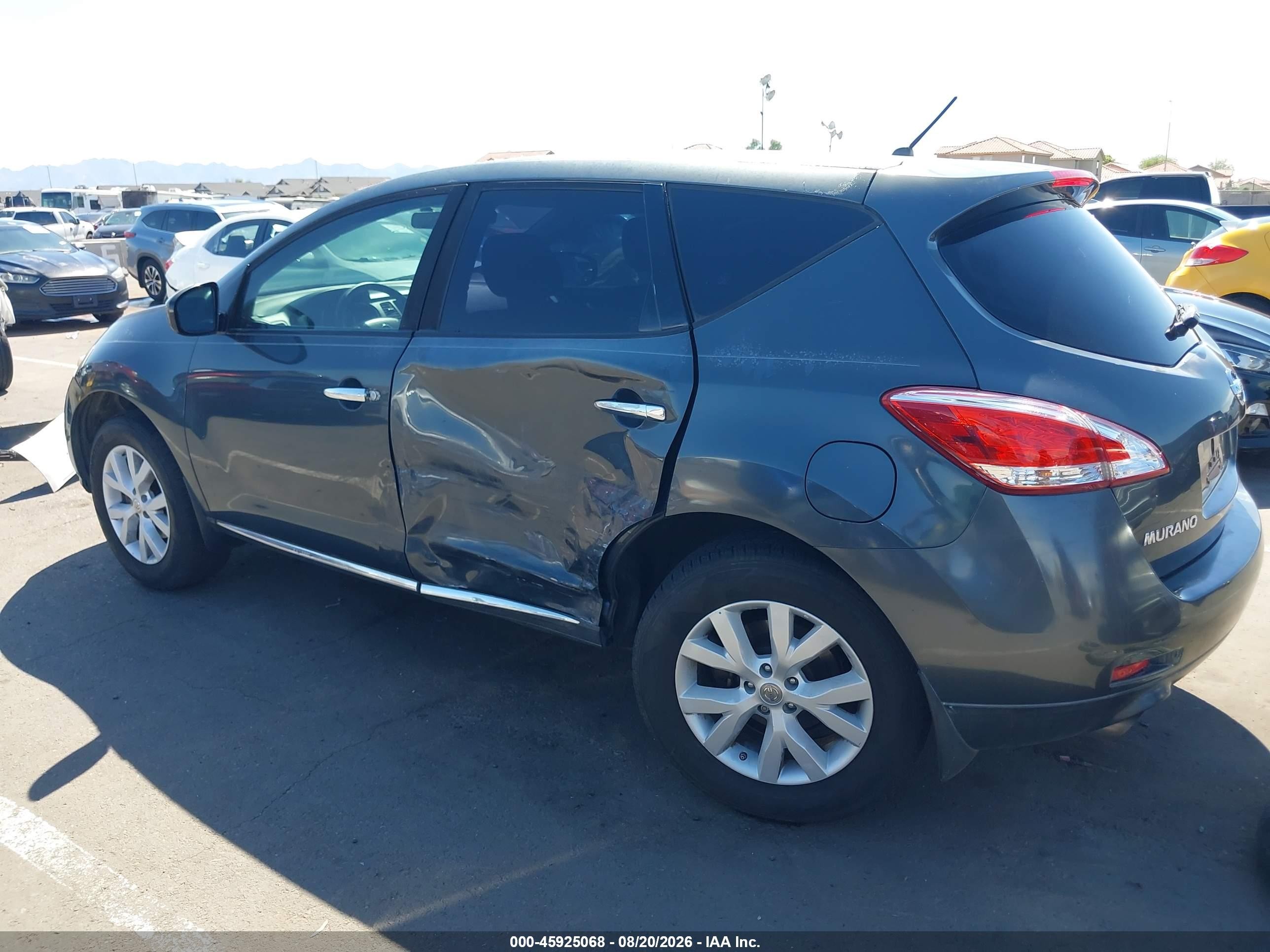 2011 Nissan Murano S Синий vin: JN8AZ1MUXBW056545