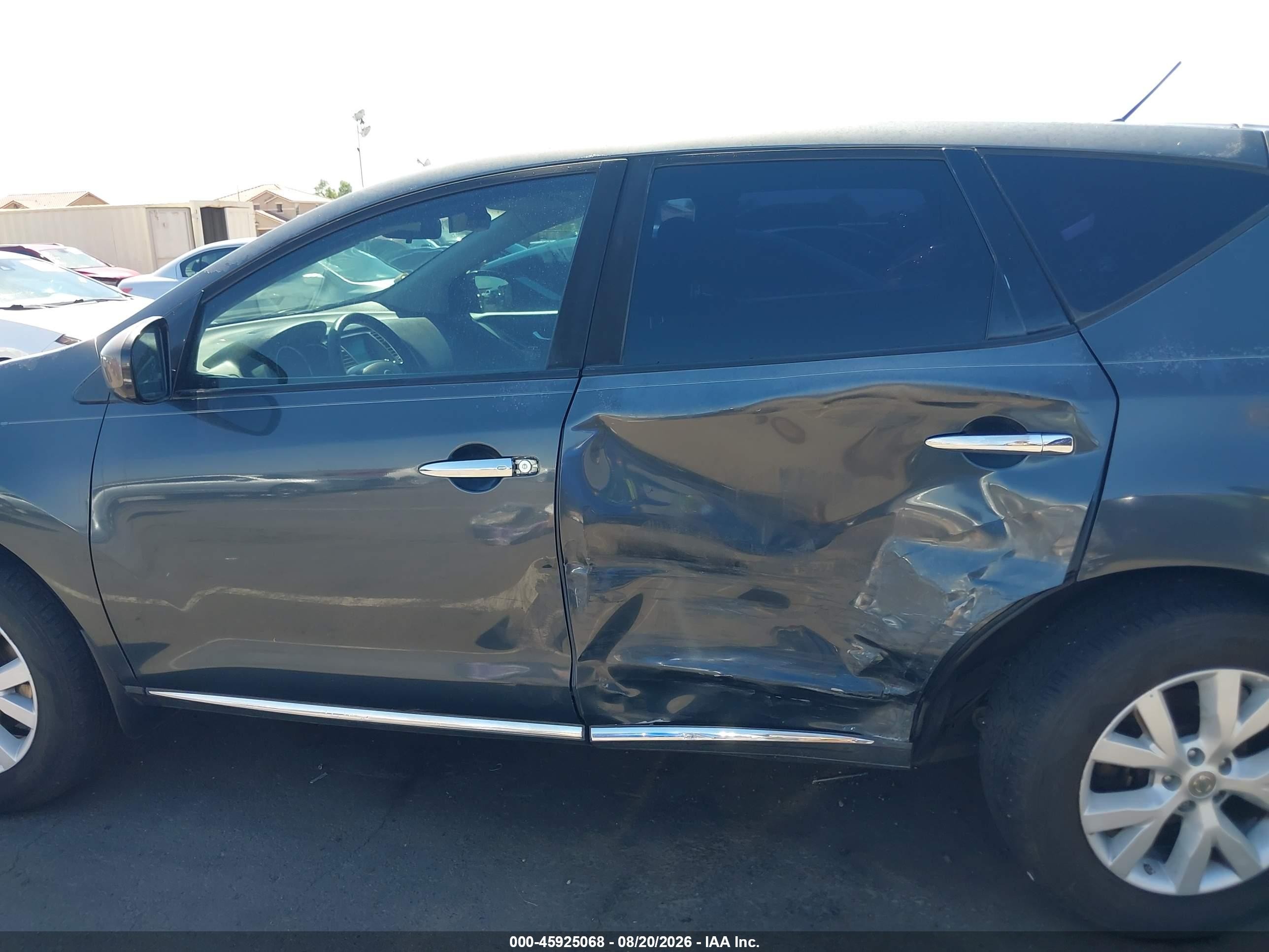 2011 Nissan Murano S Синий vin: JN8AZ1MUXBW056545