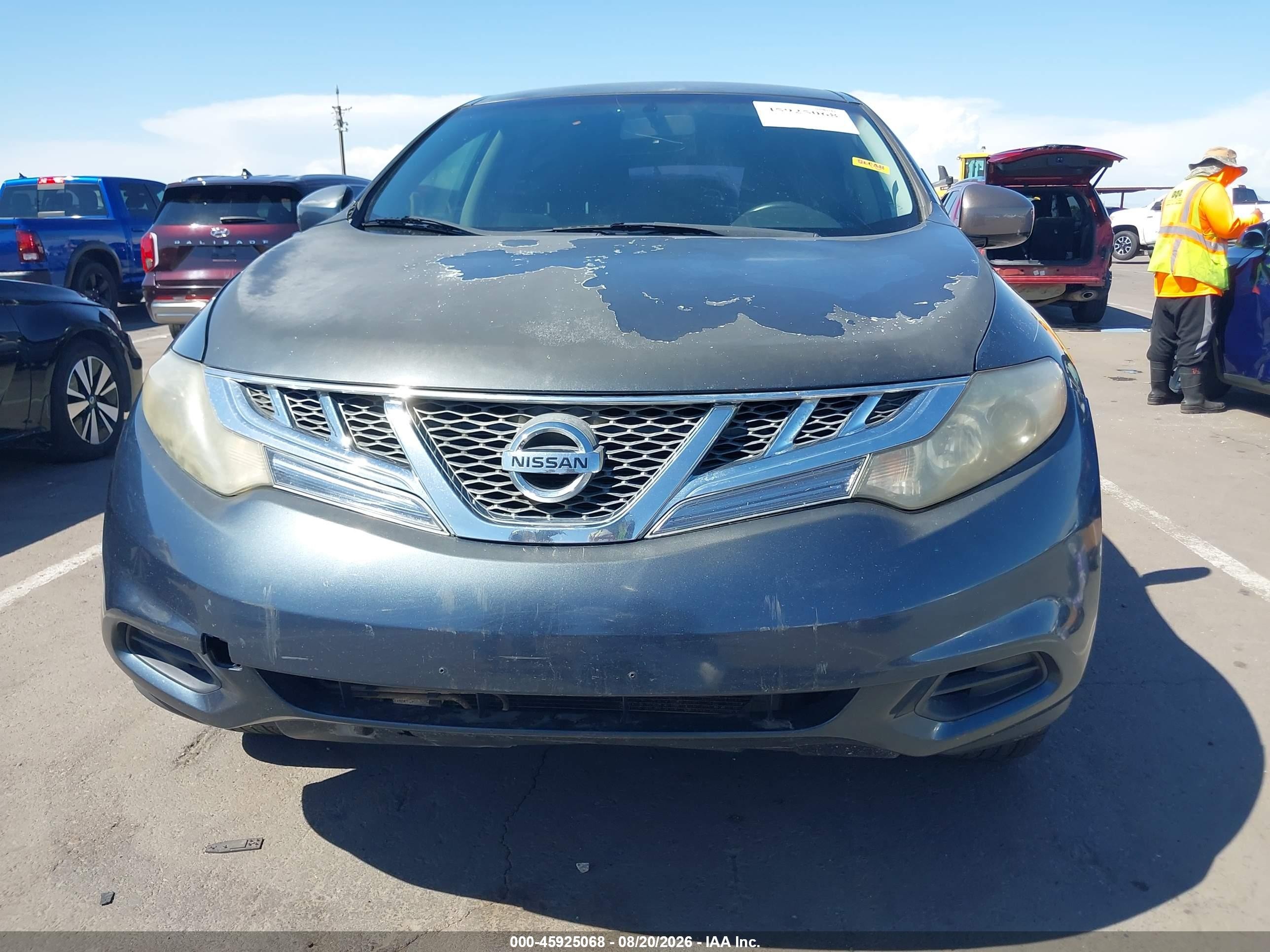 2011 Nissan Murano S Синий vin: JN8AZ1MUXBW056545