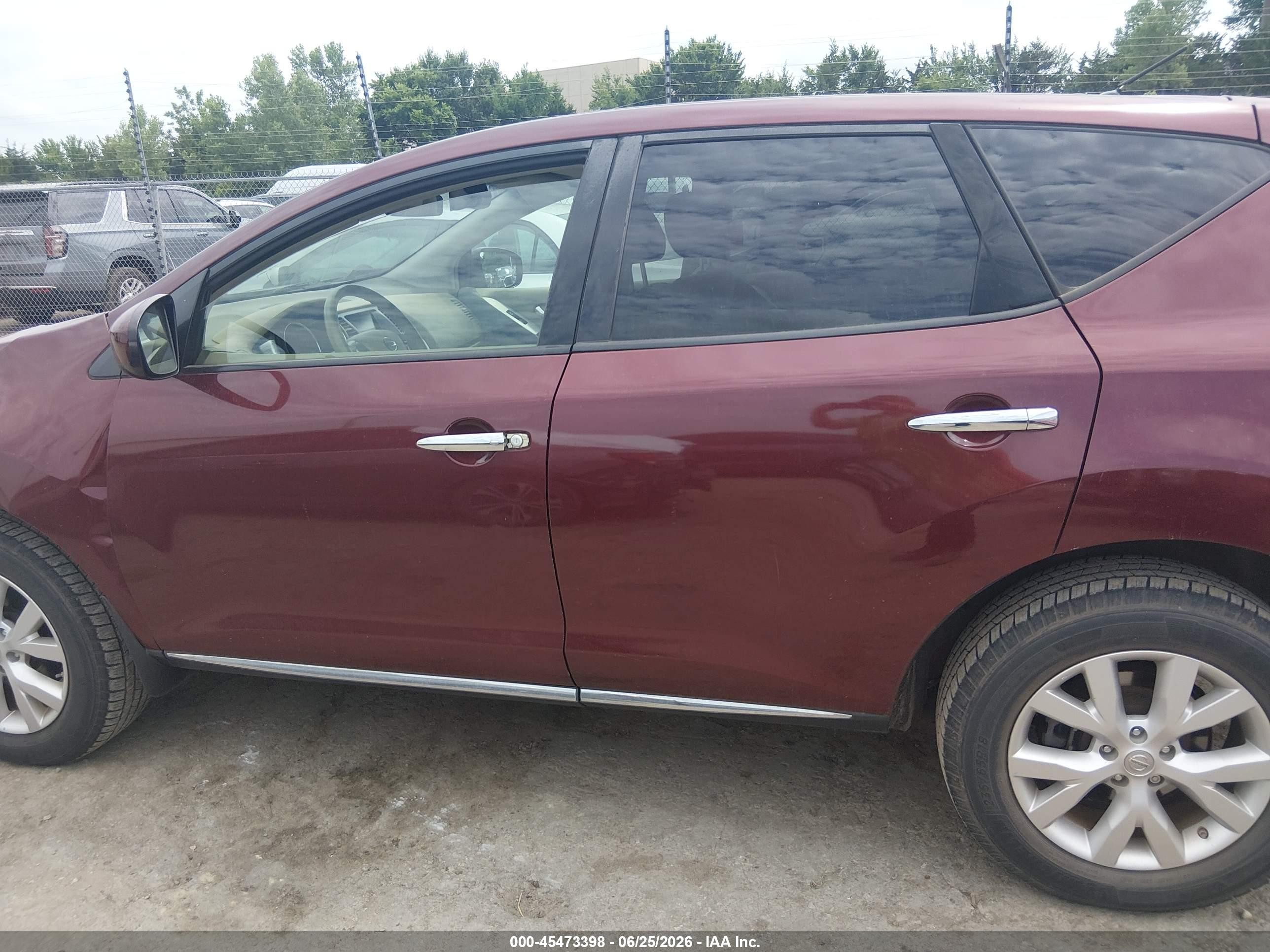 2011 Nissan Murano S Maroon vin: JN8AZ1MUXBW060062