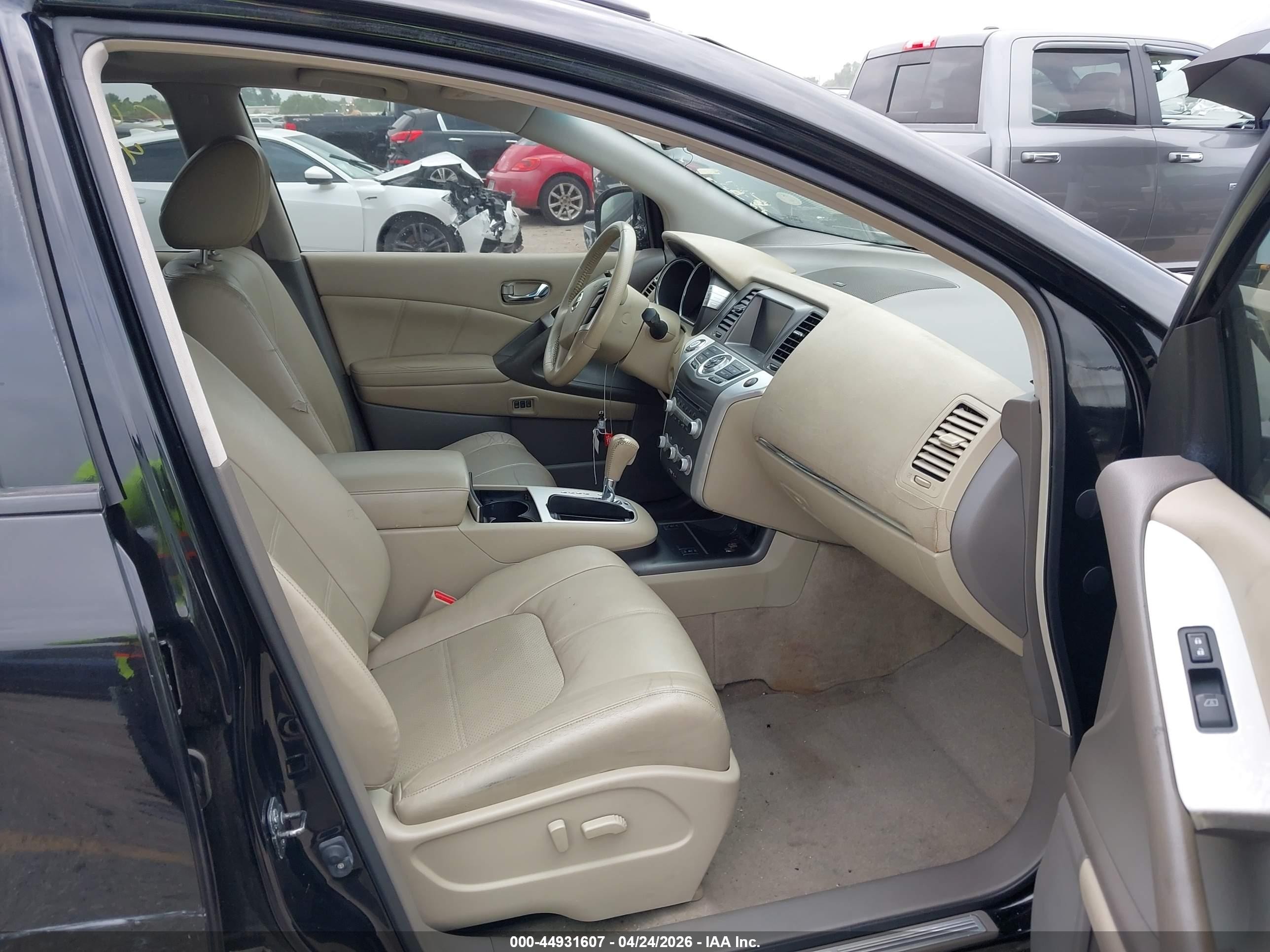 2011 Nissan Murano Sl Black vin: JN8AZ1MUXBW062538
