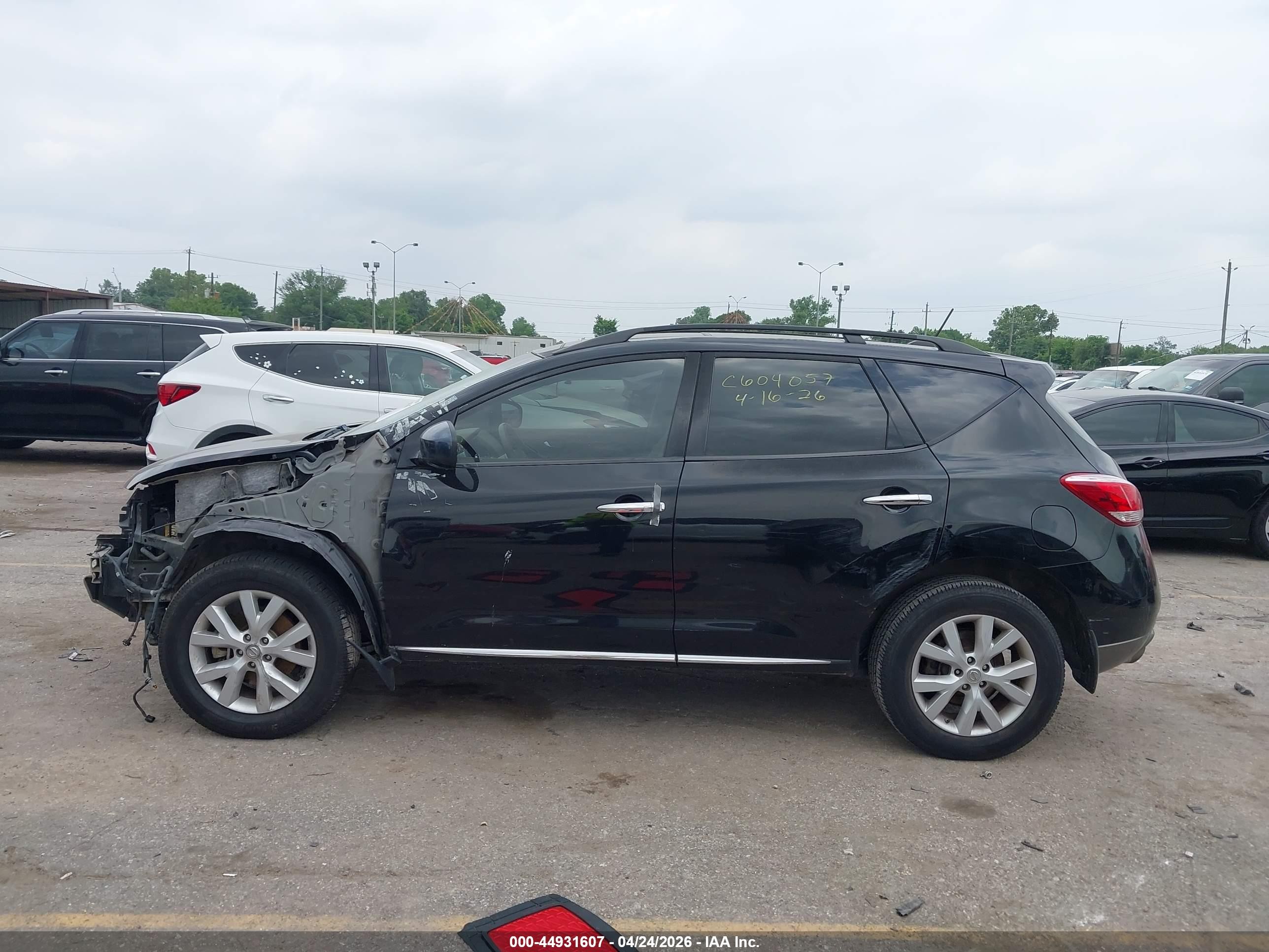 2011 Nissan Murano Sl Black vin: JN8AZ1MUXBW062538