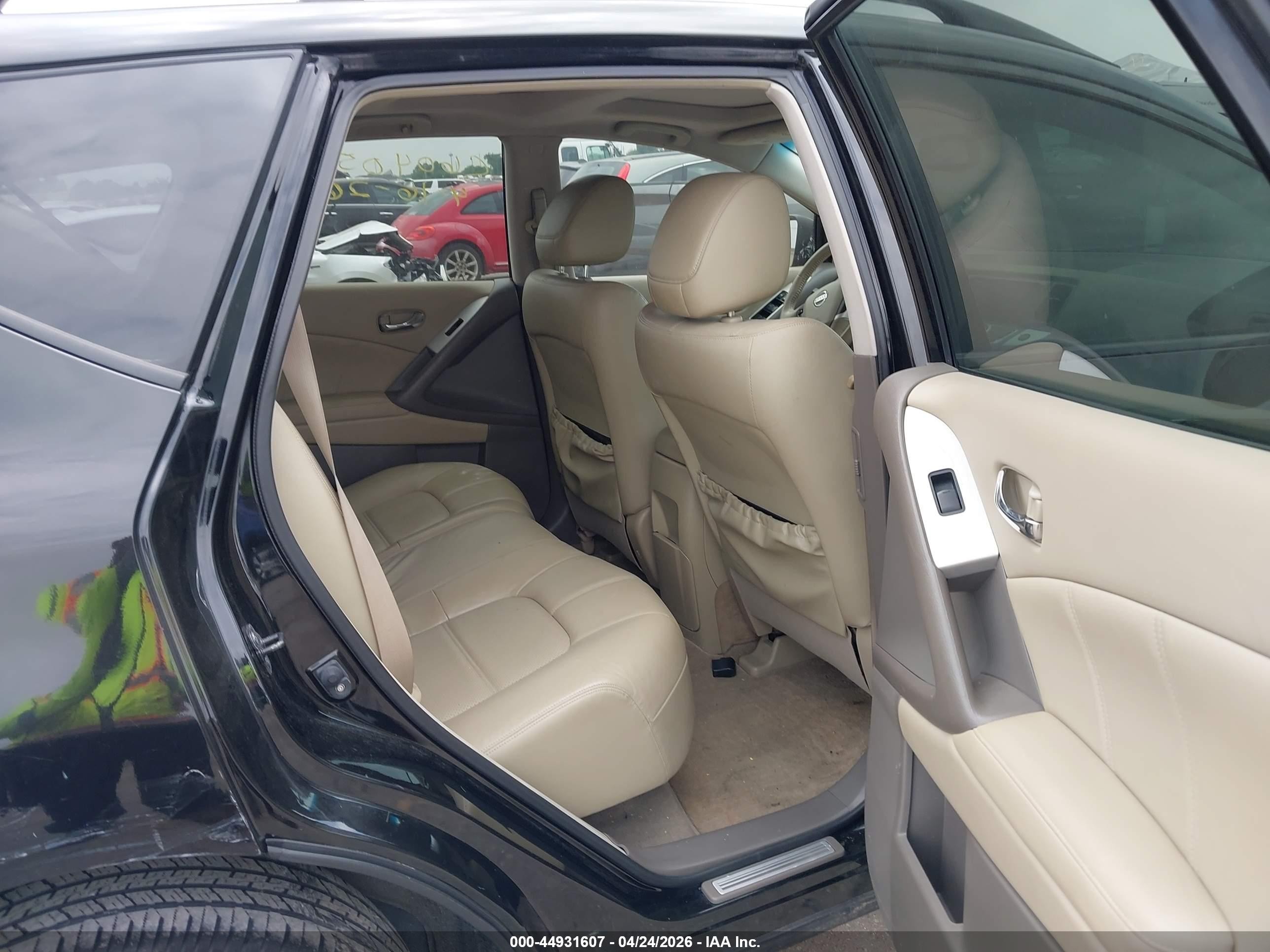 2011 Nissan Murano Sl Black vin: JN8AZ1MUXBW062538