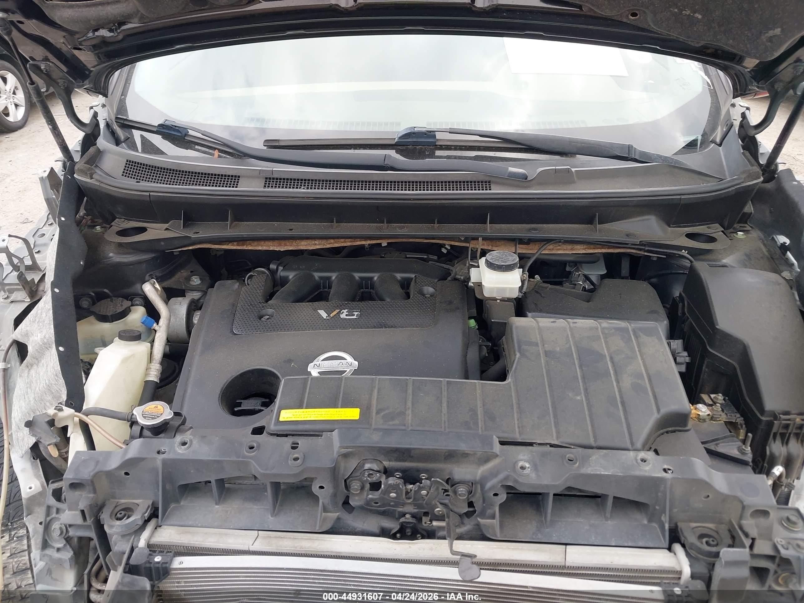 2011 Nissan Murano Sl Black vin: JN8AZ1MUXBW062538