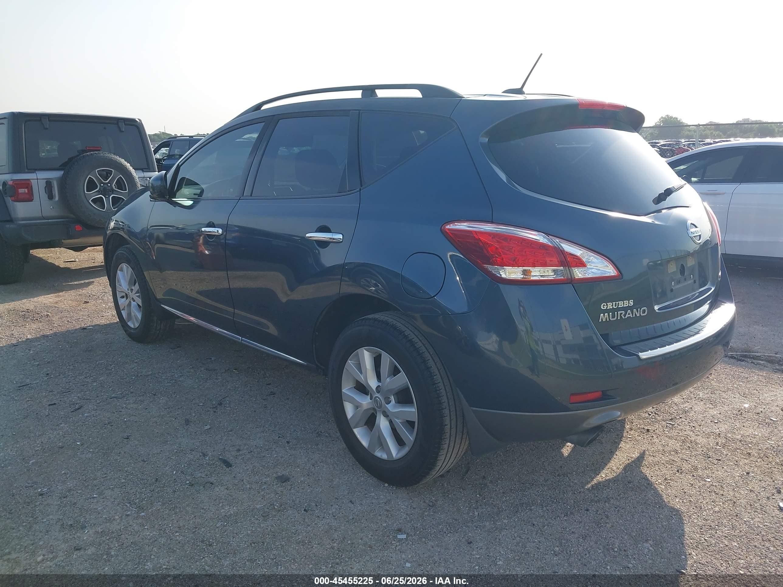 2011 Nissan Murano Sv Green vin: JN8AZ1MUXBW066105