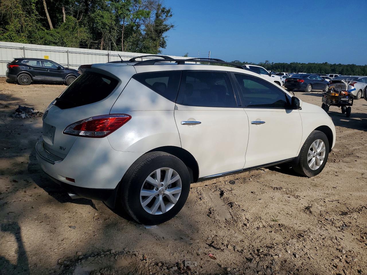 2012 Nissan Murano S White vin: JN8AZ1MUXCW100755