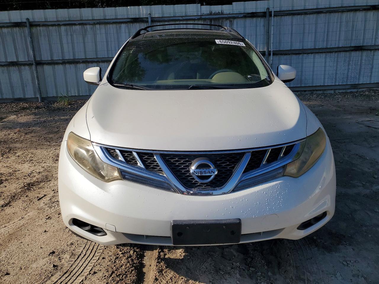 2012 Nissan Murano S White vin: JN8AZ1MUXCW100755