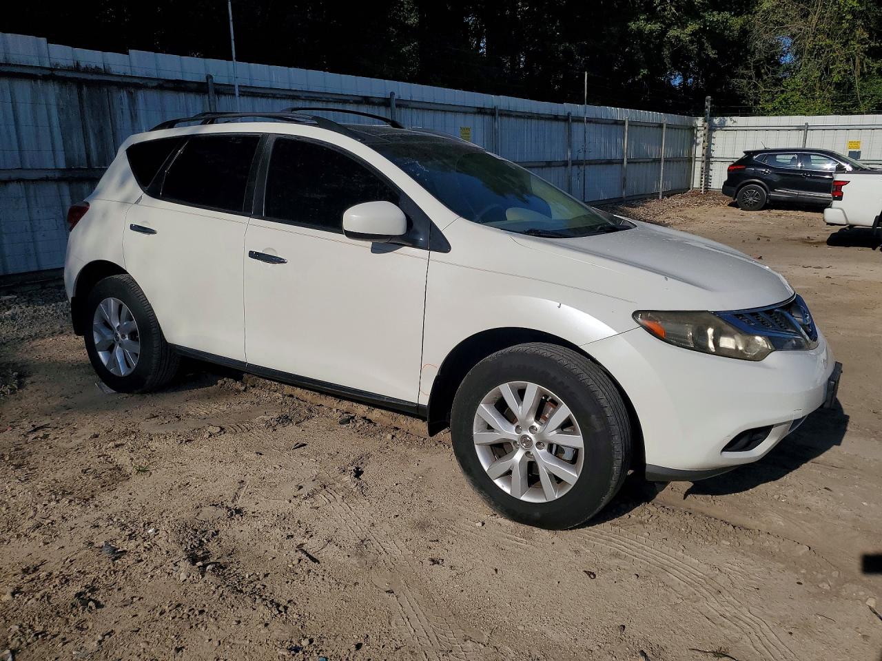 2012 Nissan Murano S White vin: JN8AZ1MUXCW100755
