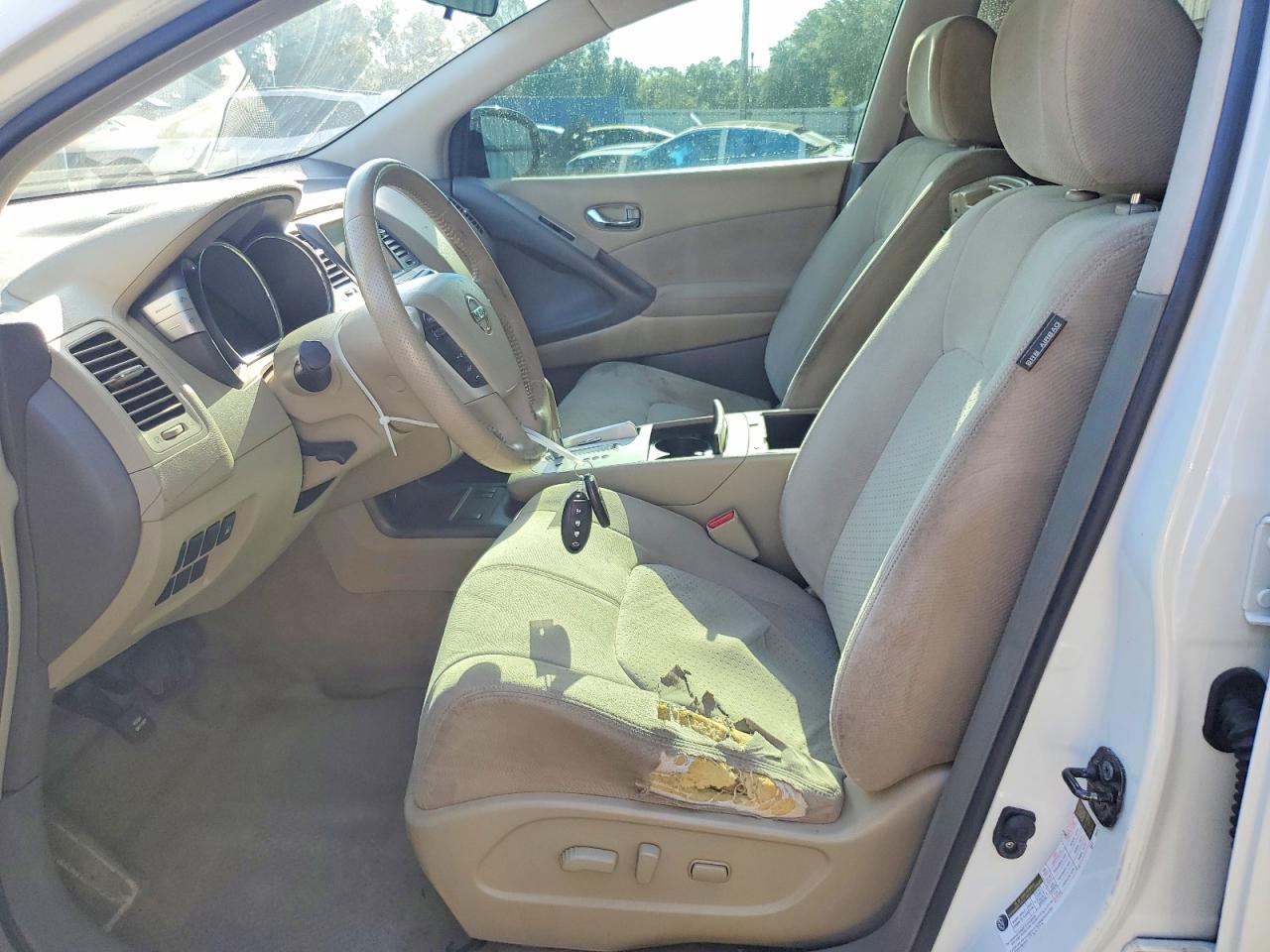 2012 Nissan Murano S White vin: JN8AZ1MUXCW100755