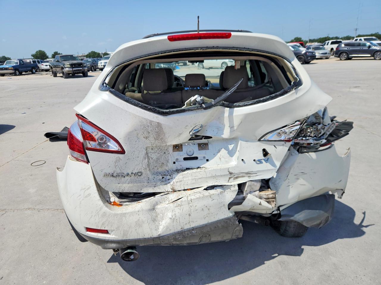 2012 Nissan Murano S White vin: JN8AZ1MUXCW102506