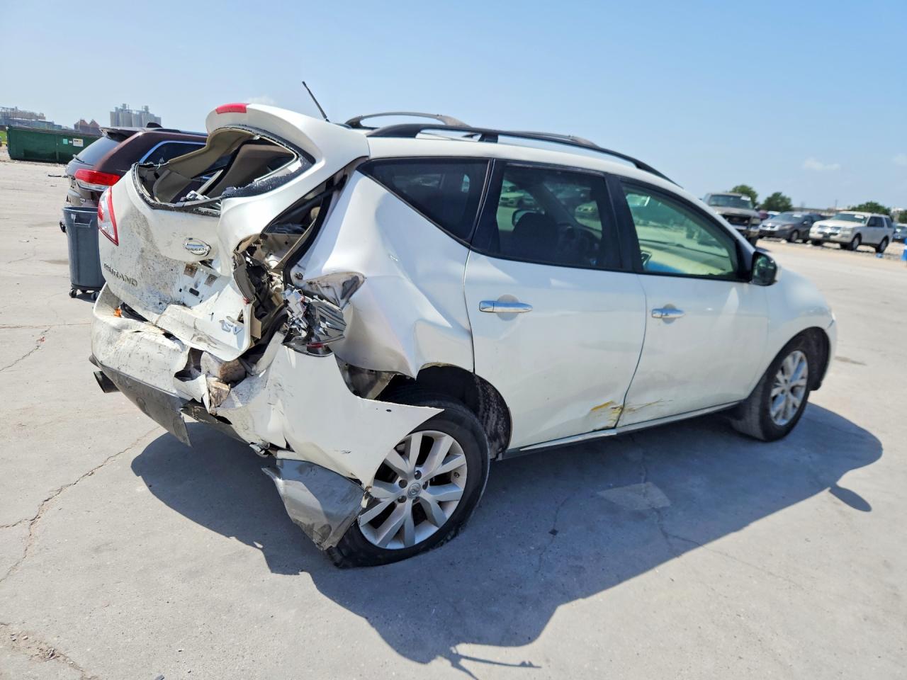 2012 Nissan Murano S White vin: JN8AZ1MUXCW102506