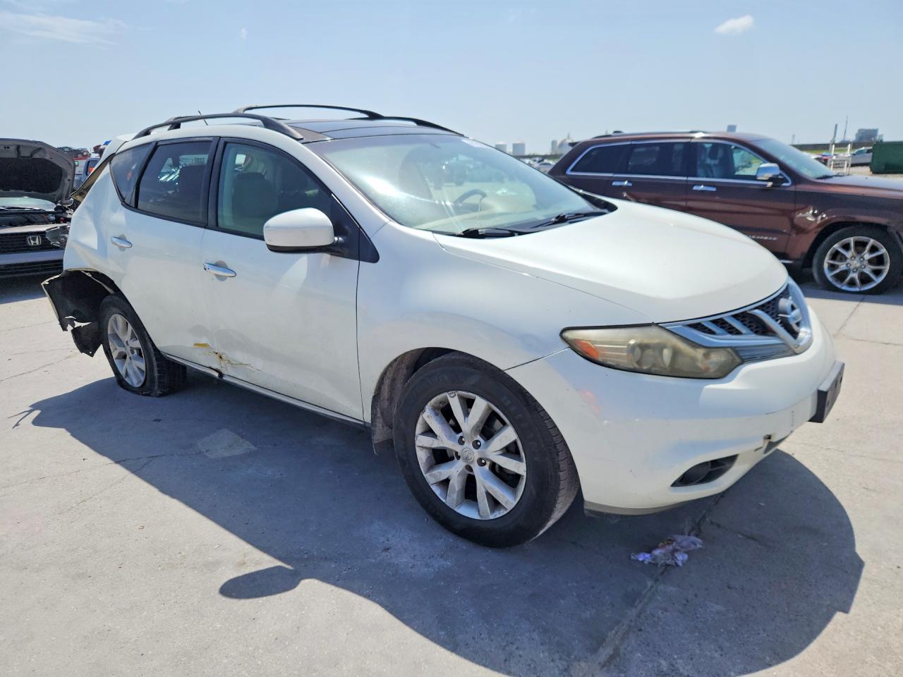 2012 Nissan Murano S White vin: JN8AZ1MUXCW102506