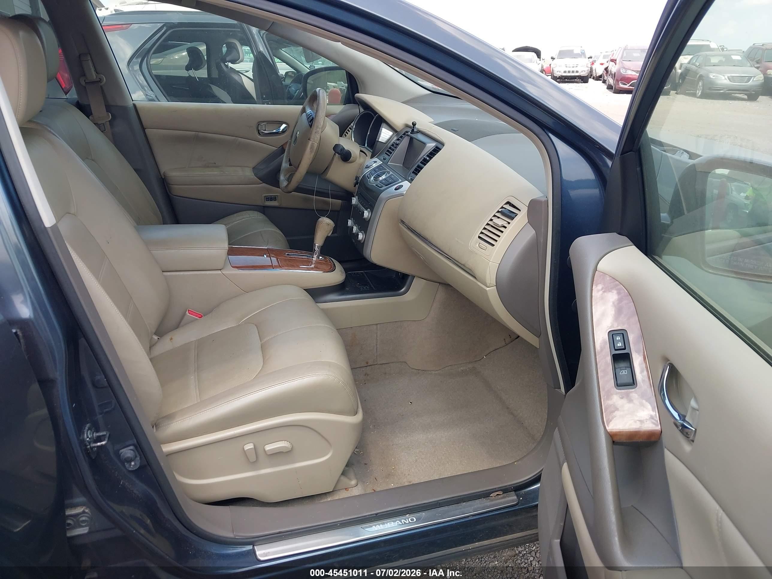 2012 Nissan Murano Le Light Blue vin: JN8AZ1MUXCW104952